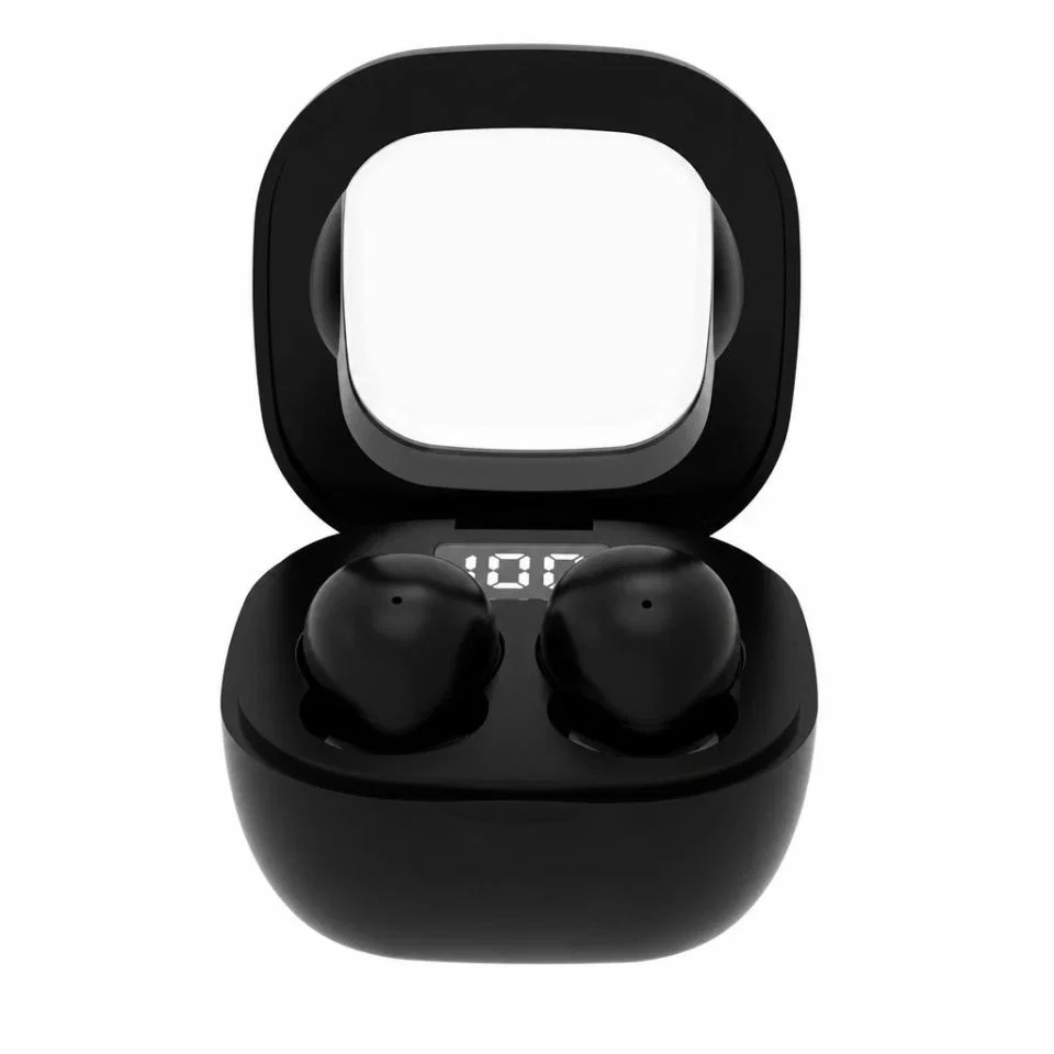 Black True Wireless Earbuds, Compact Buds