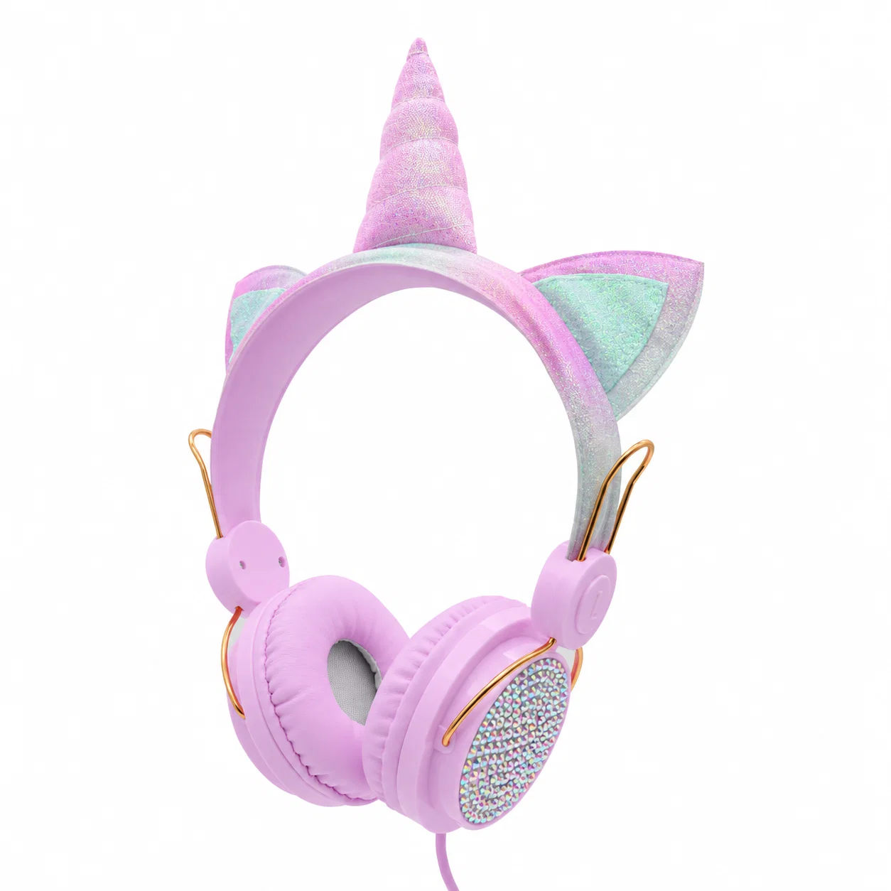 Kids Headphones - Pink And Gold