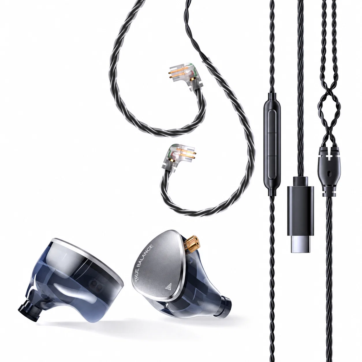 Auricolari con cavo argentati, U03