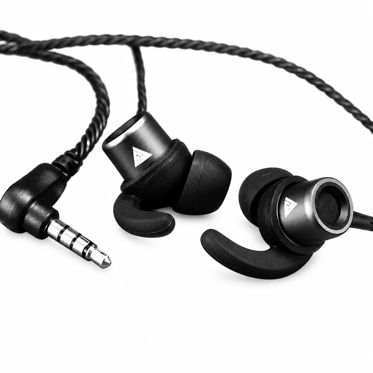 QKZ CK1 Wired Earbuds with Inline Controls - Titanium Black