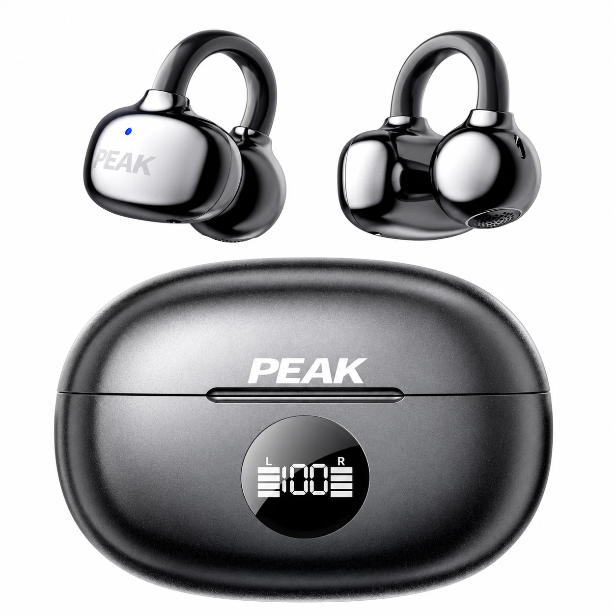 Black Clip On Earbuds