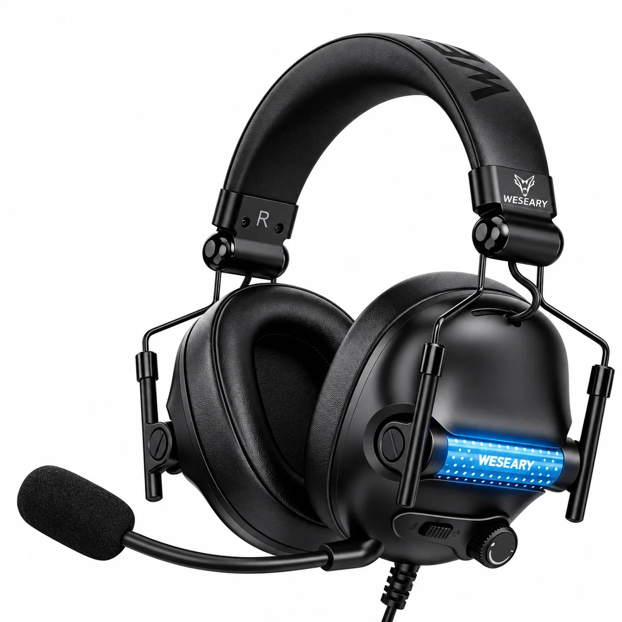 Wired Gaming Headset - Black And Blue