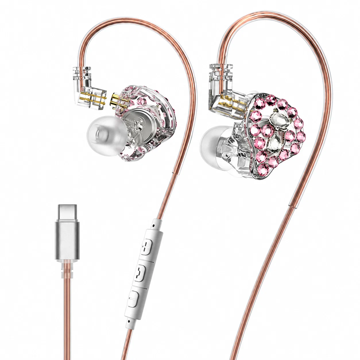 Auricolari USB-C Athena Y rosa