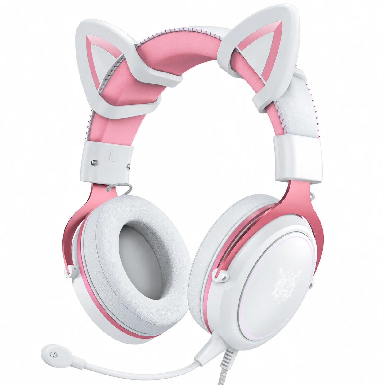 X10 Cat-Ear Headphones - White And Pink