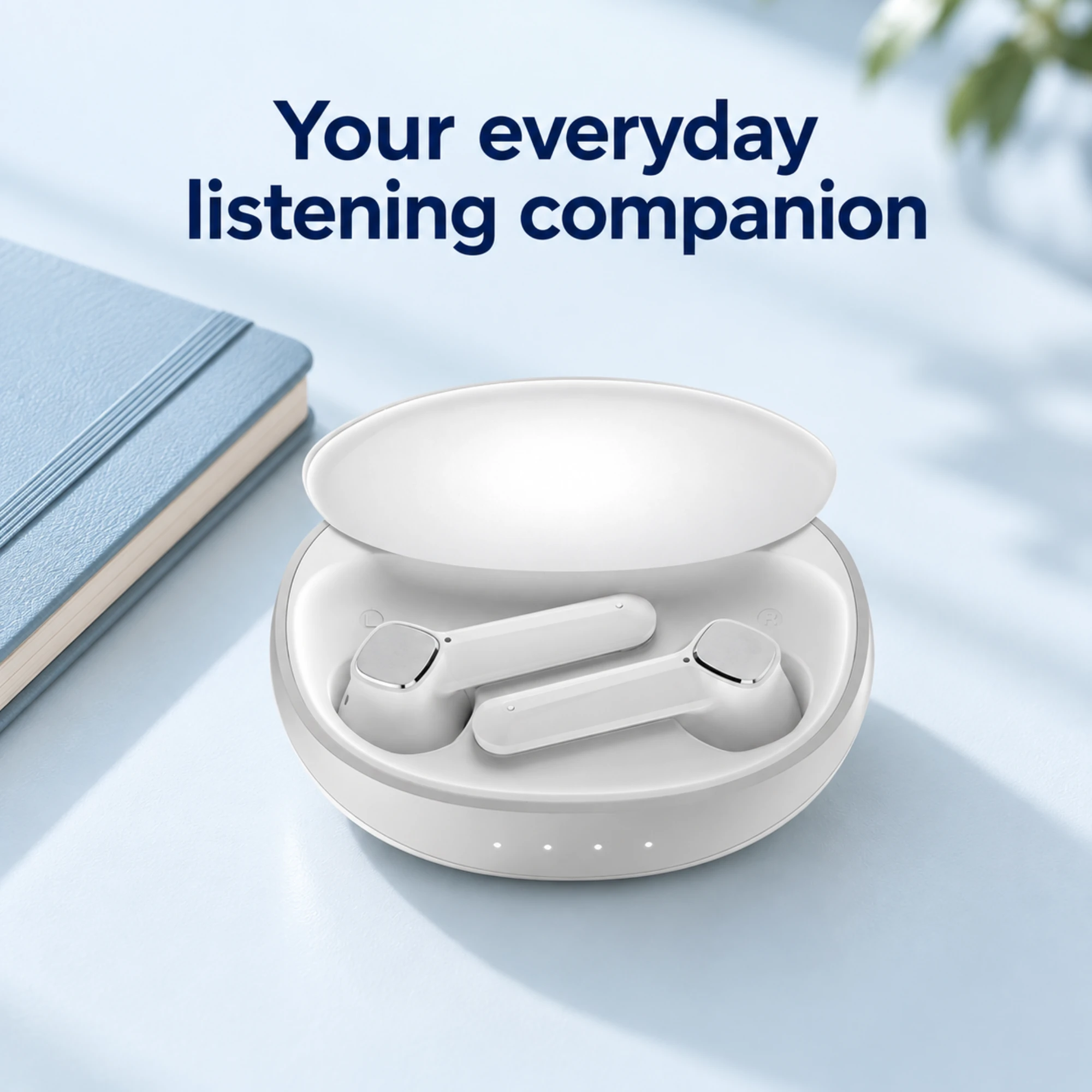 BE62 Wireless Earbuds with Sliding-Lid Case — lifestyle