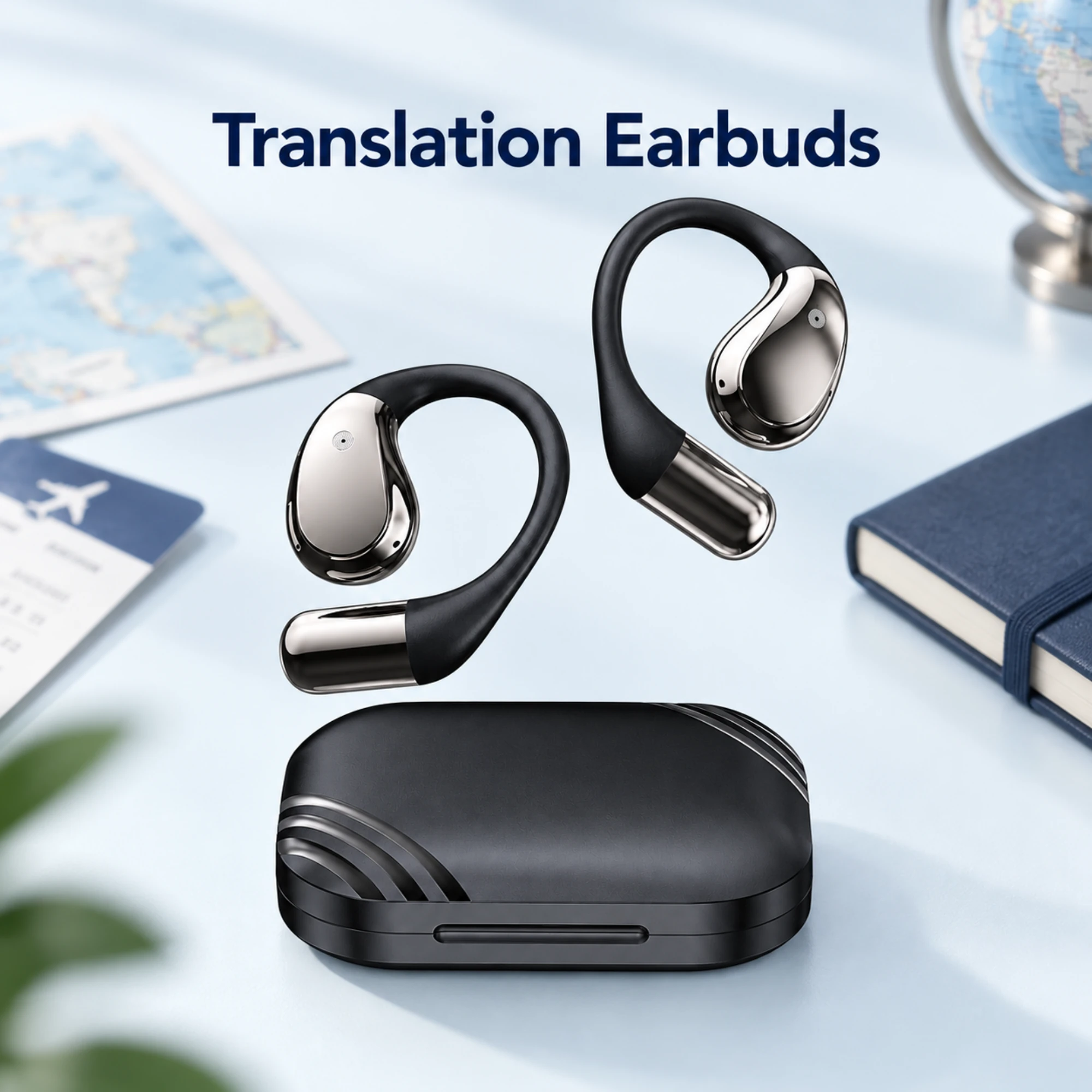 X5S Open-Ear Translation Earbuds — lifestyle
