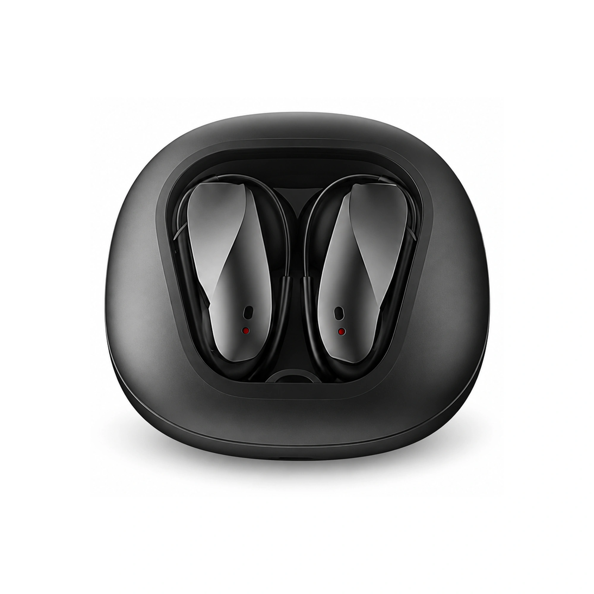 N72 Graphite Wire-Hook Wireless Earbuds