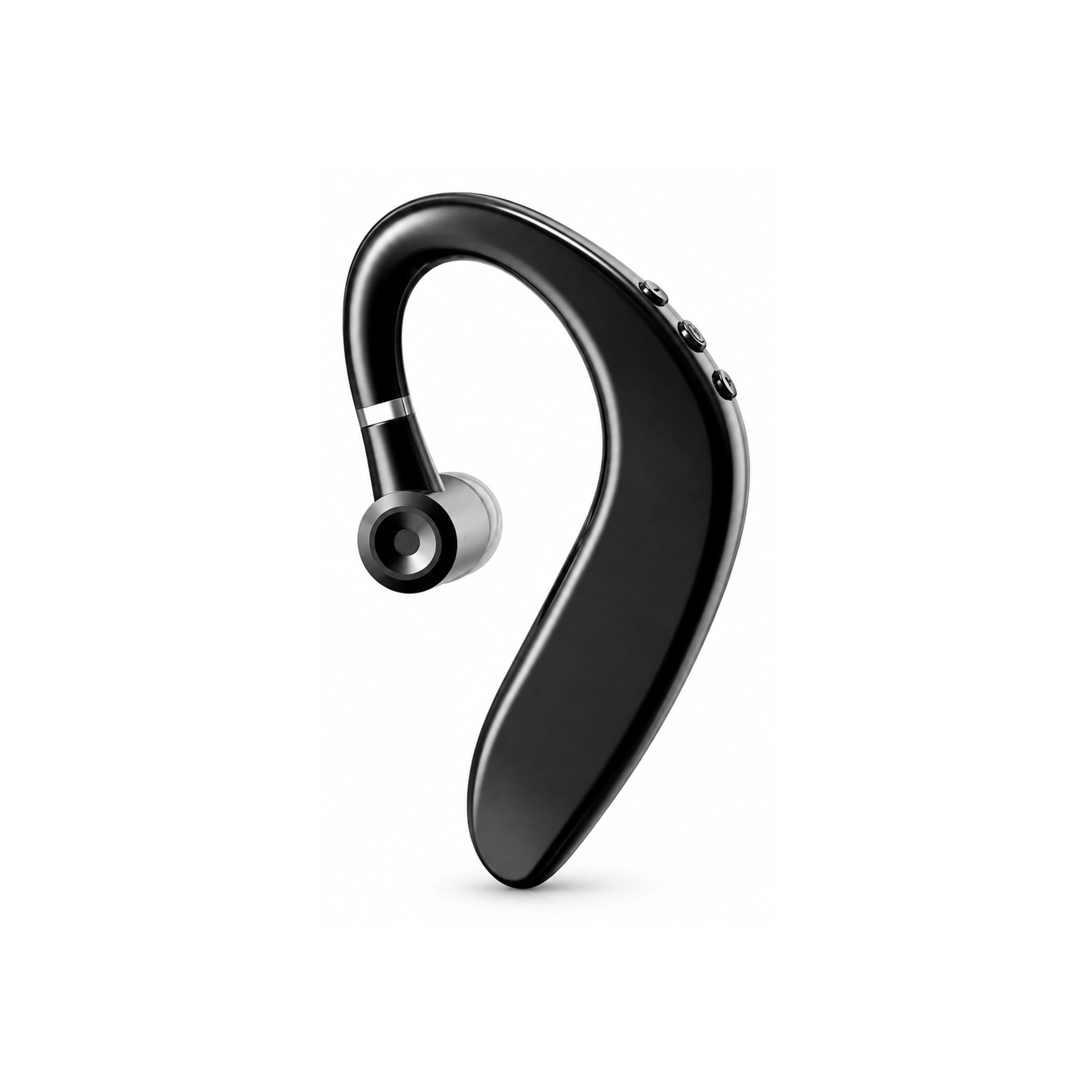 Black Curved Mini Wireless Earpiece