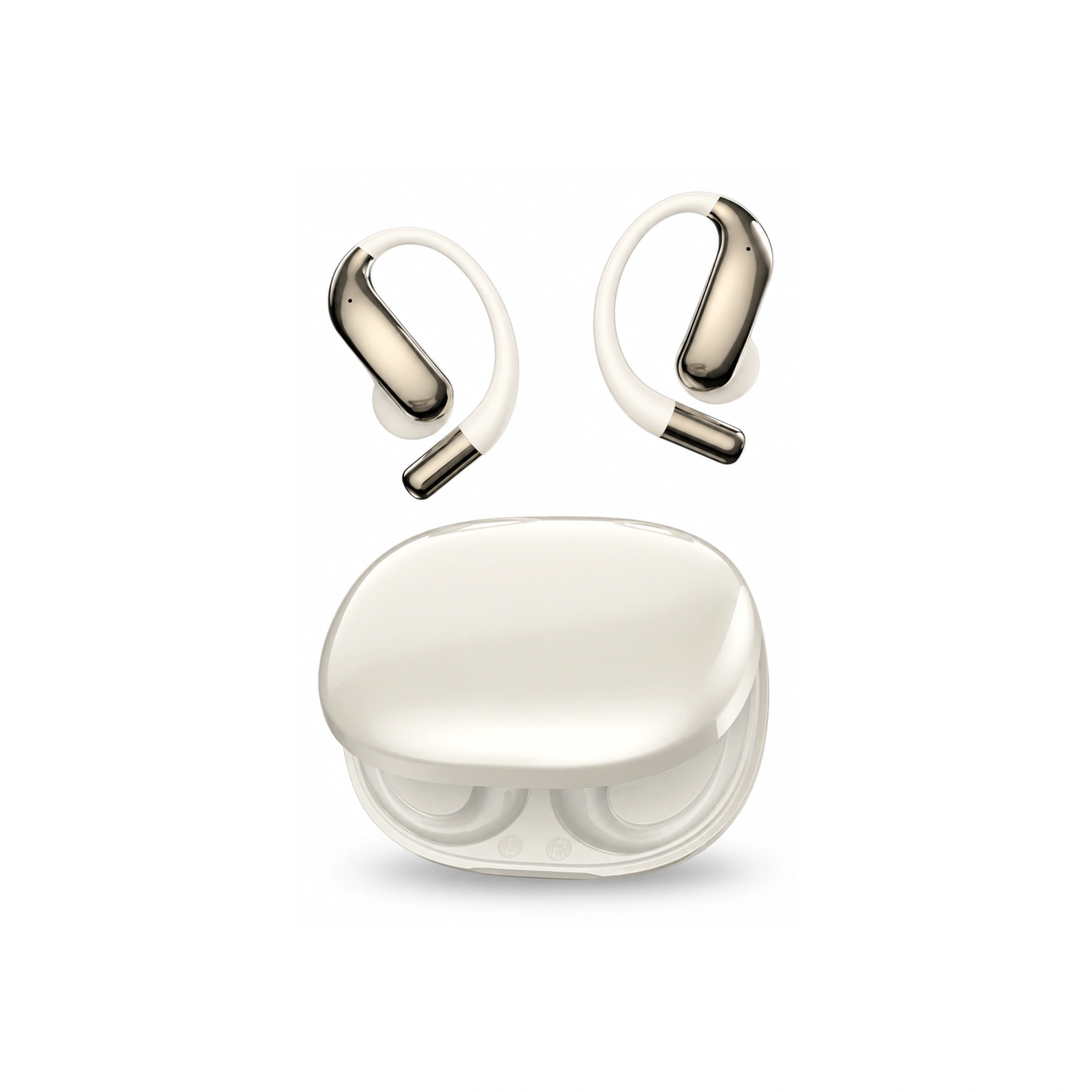 YYK-Q20 Cream Open-Ear Translation Earbuds