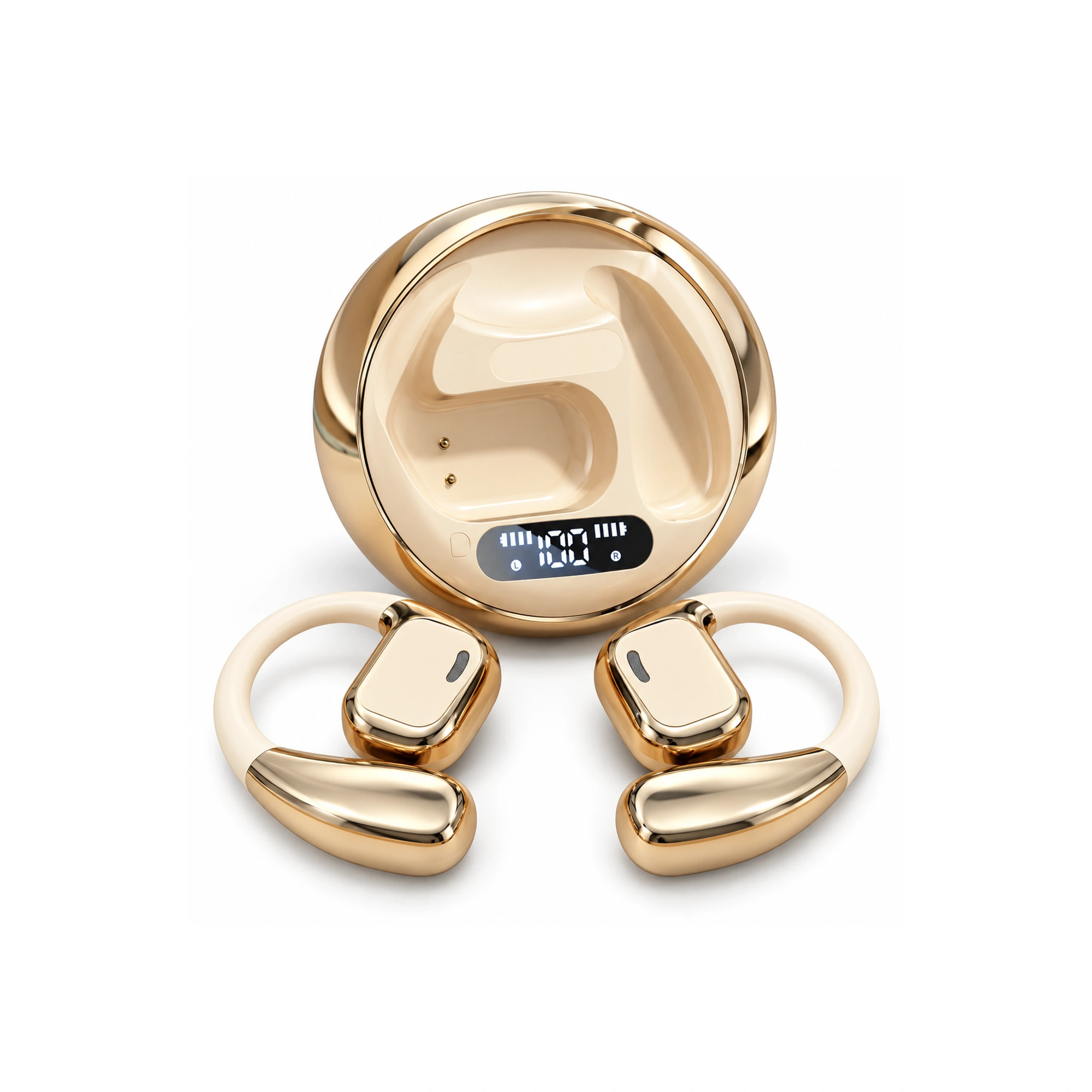M76 Gold Open-Ear Translation Earbuds