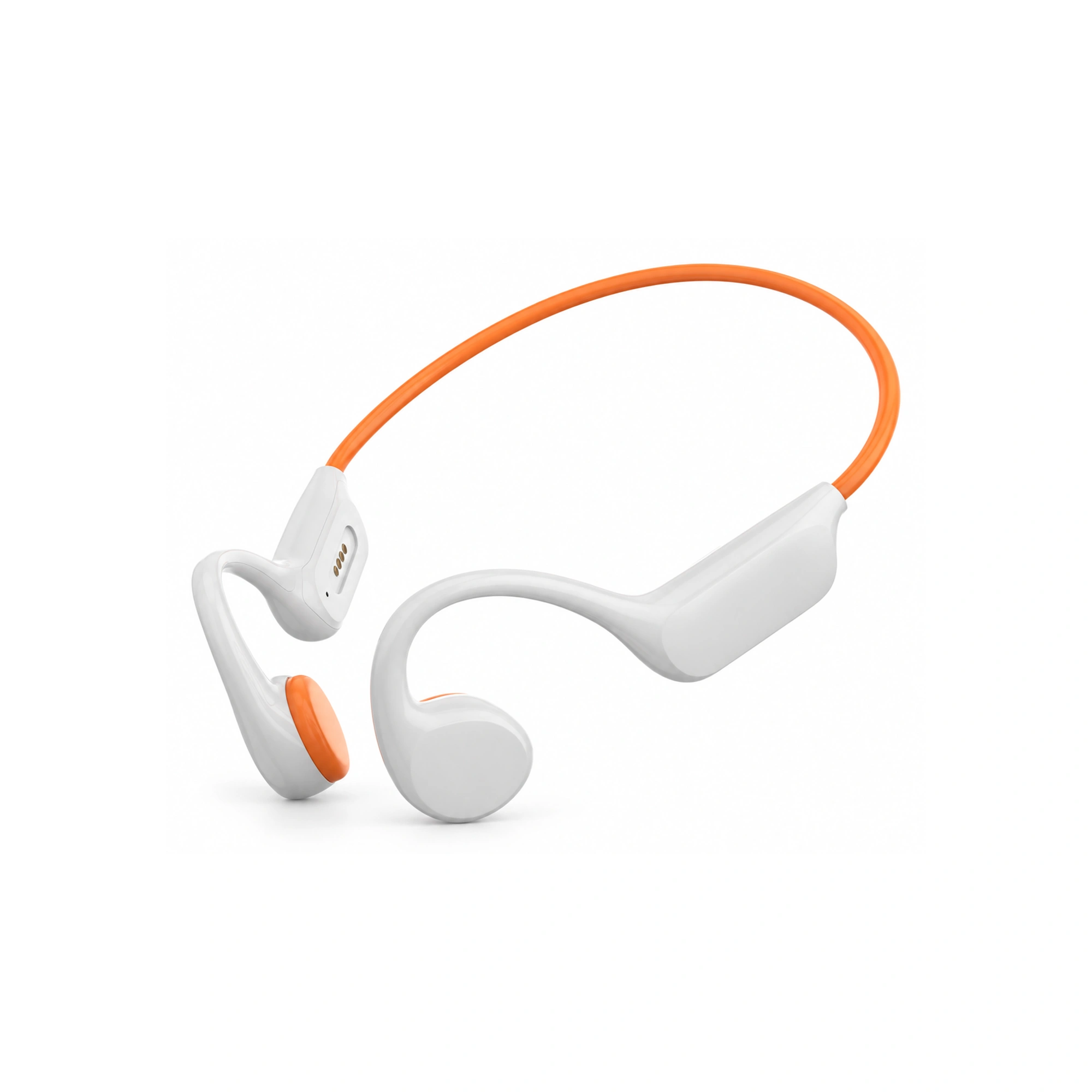 X7S White and Orange Bone Conduction Headphones