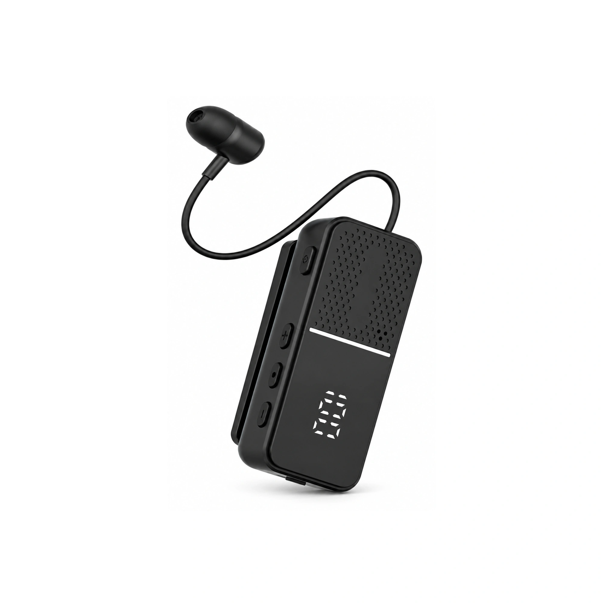 L5 Black Retractable Clip Earpiece