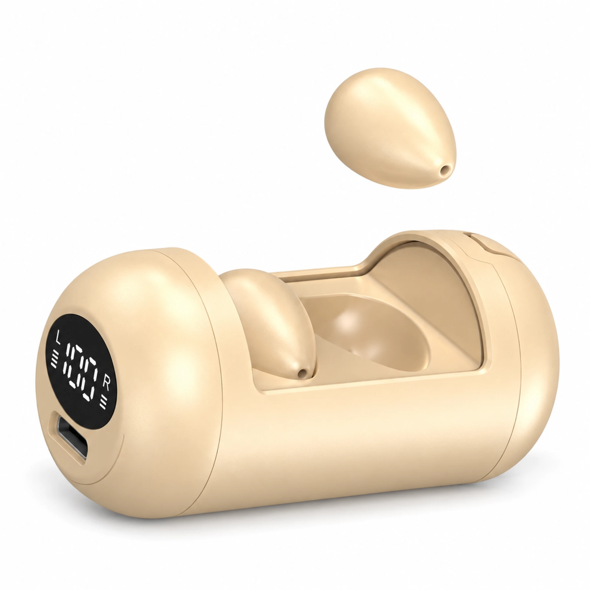 DH89 Champagne Barrel-Case Sleep Earbuds