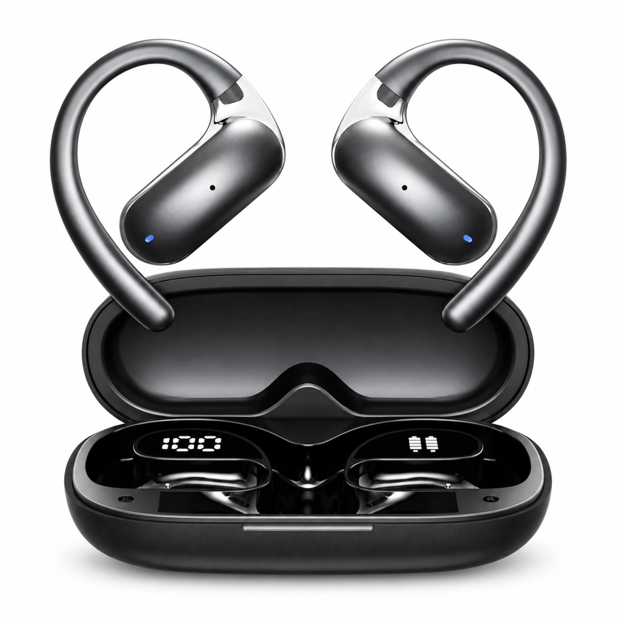 Black Panel Open-Ear Earbuds