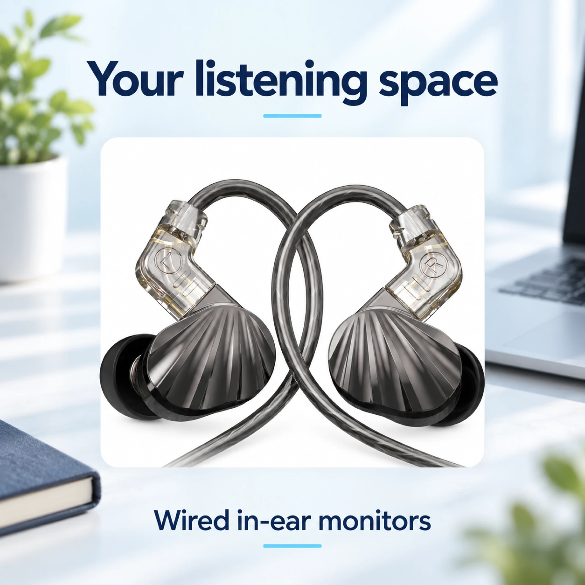 X5 Pro Fluted Faceplate In-Ear Monitors — lifestyle