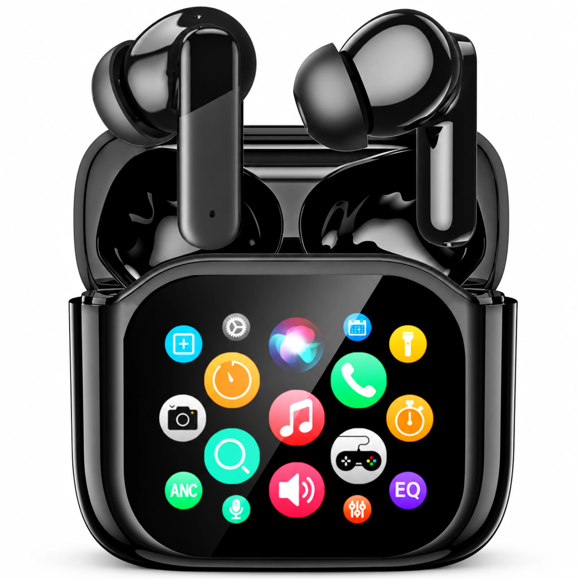 JM09 BLACK SCREEN-CASE TRANSLATION EARBUDS photo