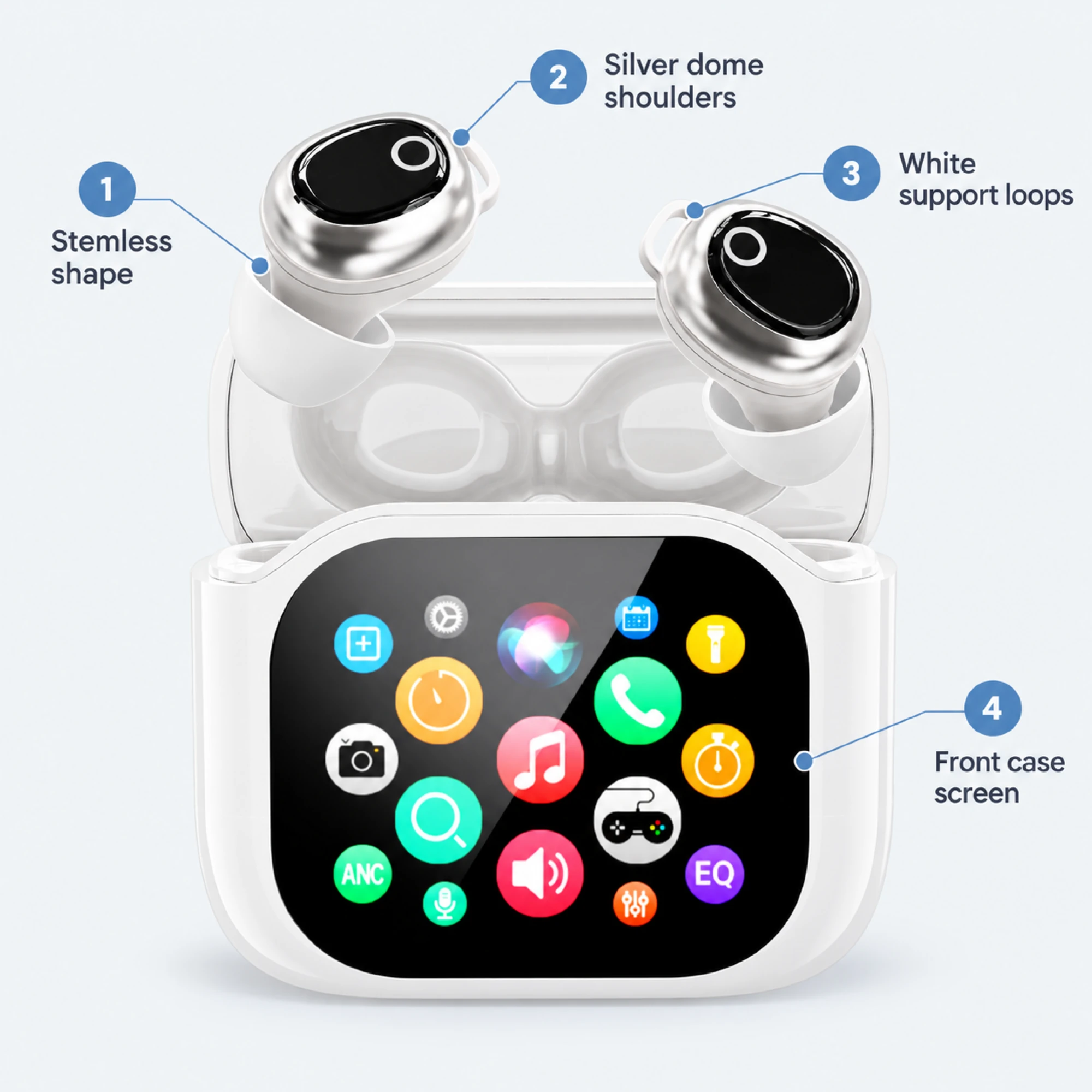JM28 Silver-Dome Translation Earbuds — features