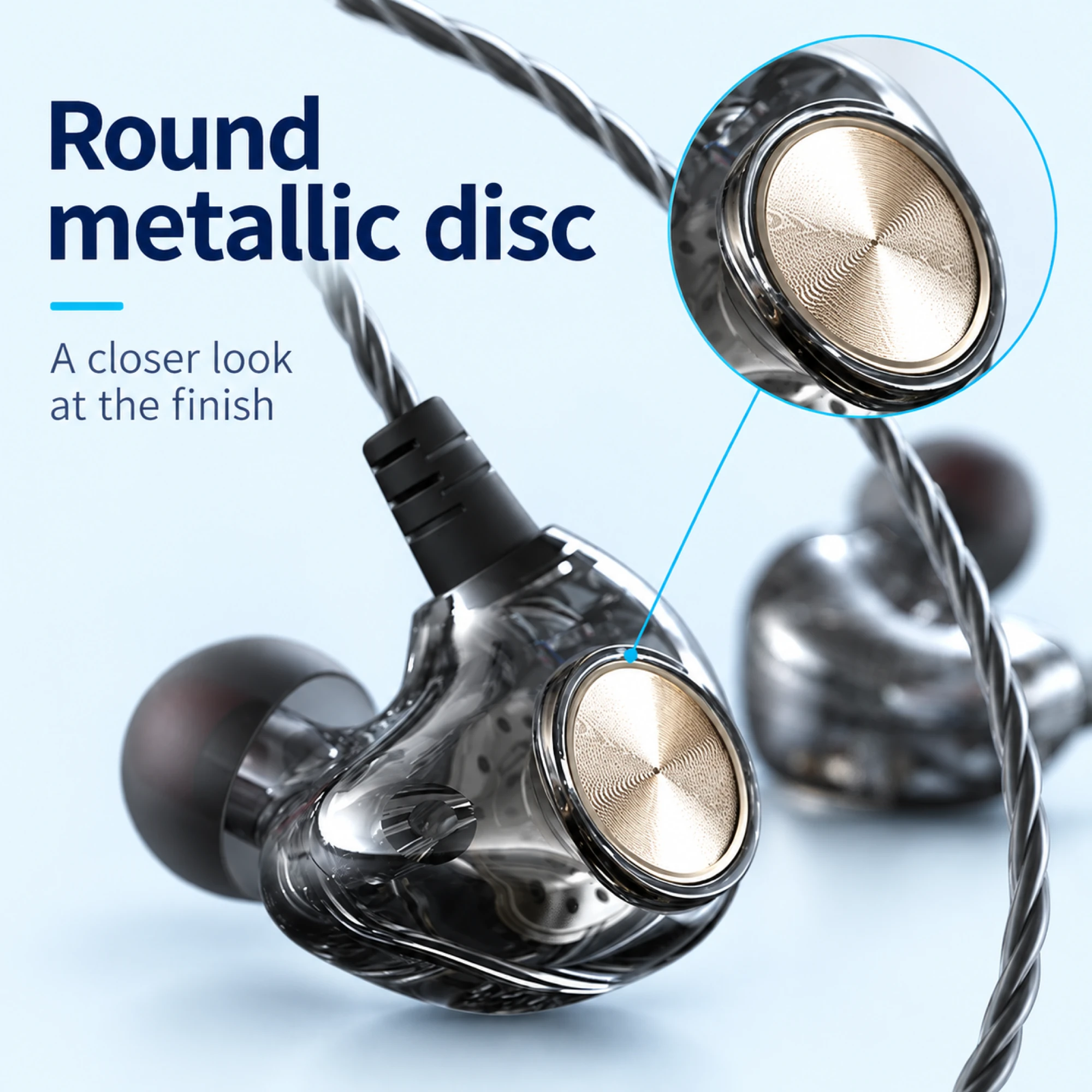 K1 Clear-Shell In-Ear Monitors — surface detail