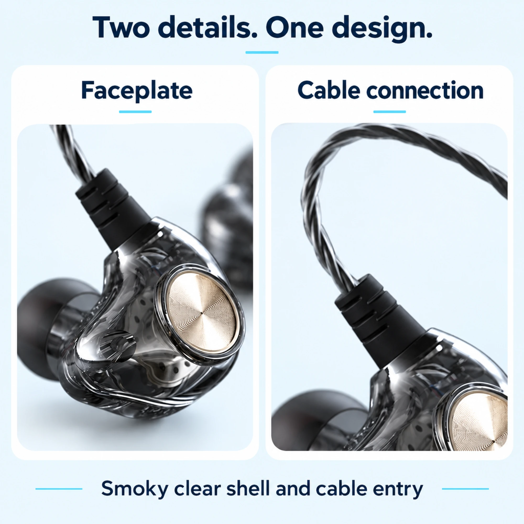 K1 Clear-Shell In-Ear Monitors — design details