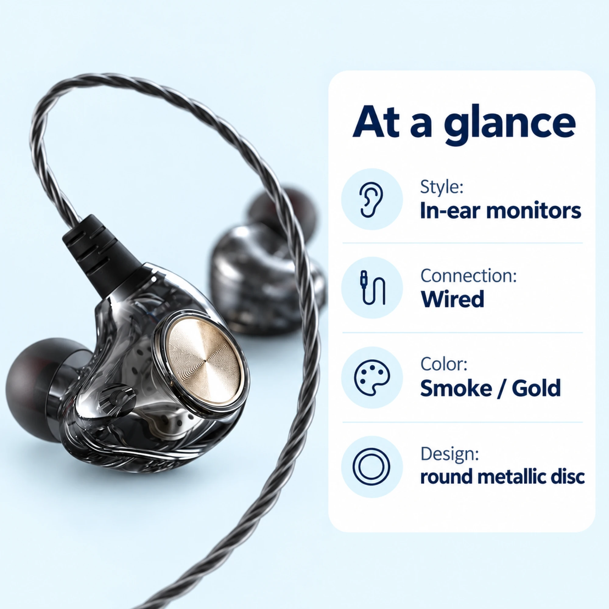 K1 Clear-Shell In-Ear Monitors — at a glance