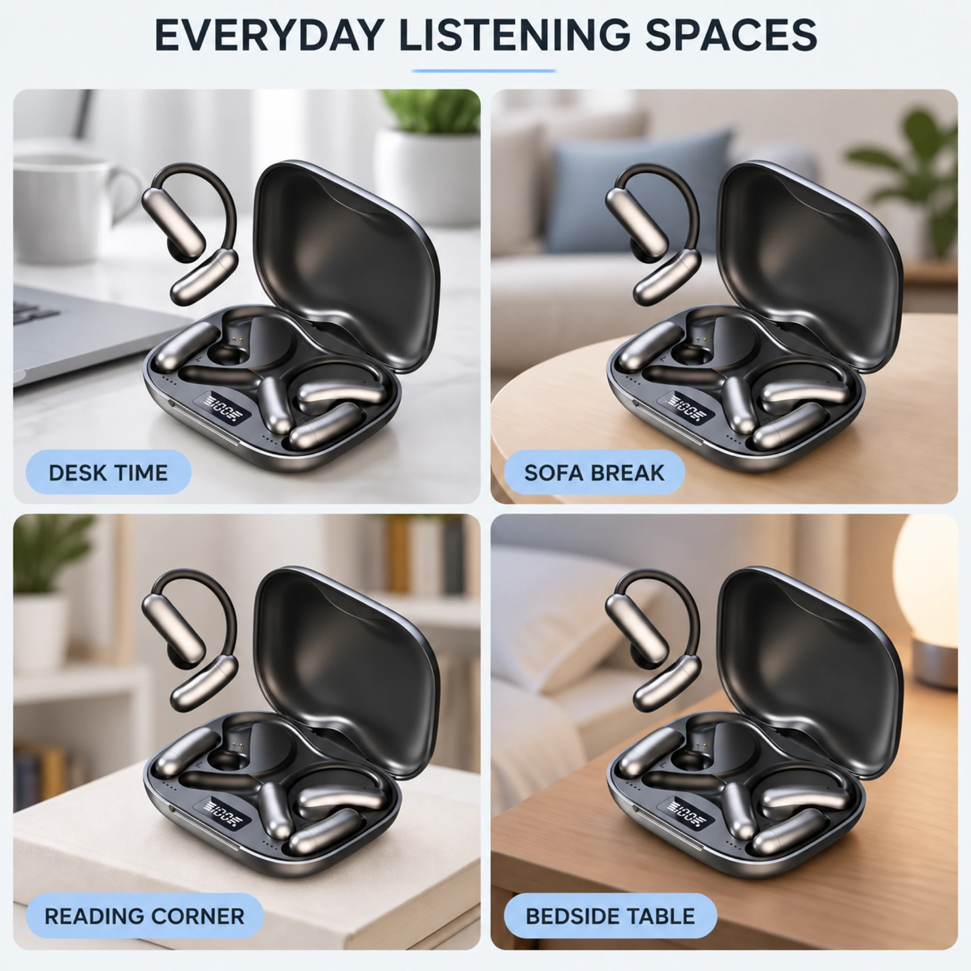 M143 Capsule-Hook Translation Earbuds — lifestyle