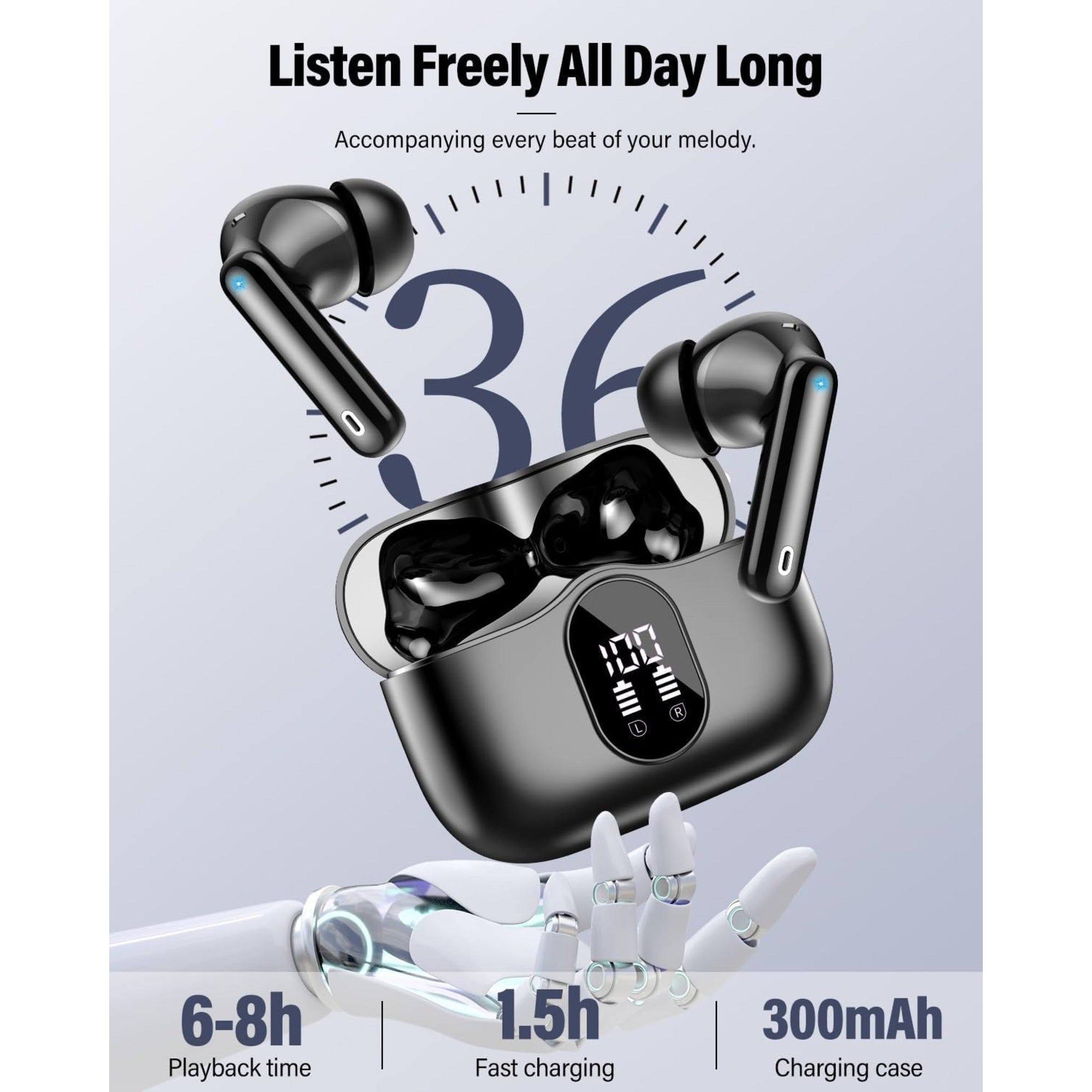 EARSOLE Noise Cancelling Wireless Earbuds Series 121 image 5