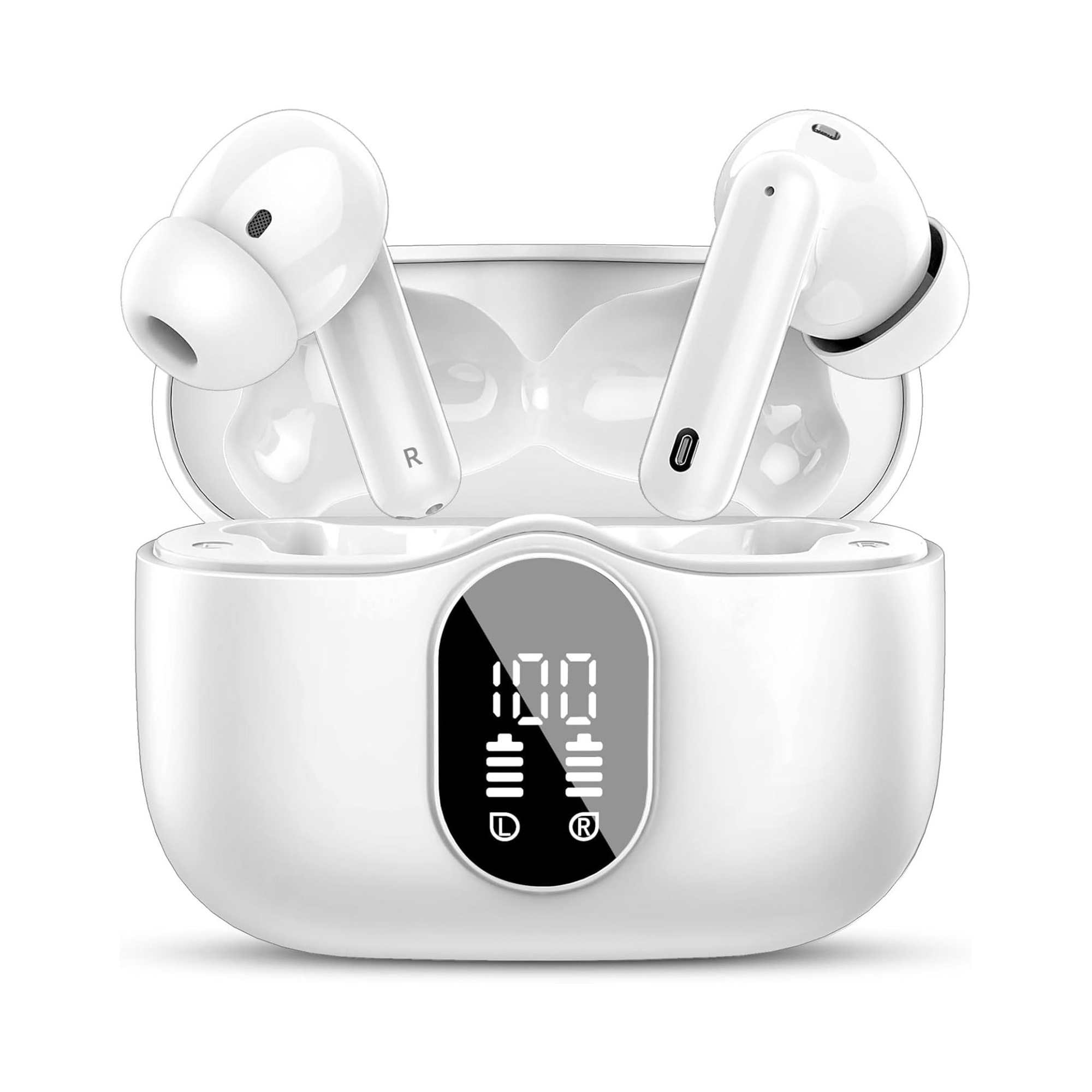 EARSOLE Noise Cancelling Wireless Earbuds Series 122 white background main