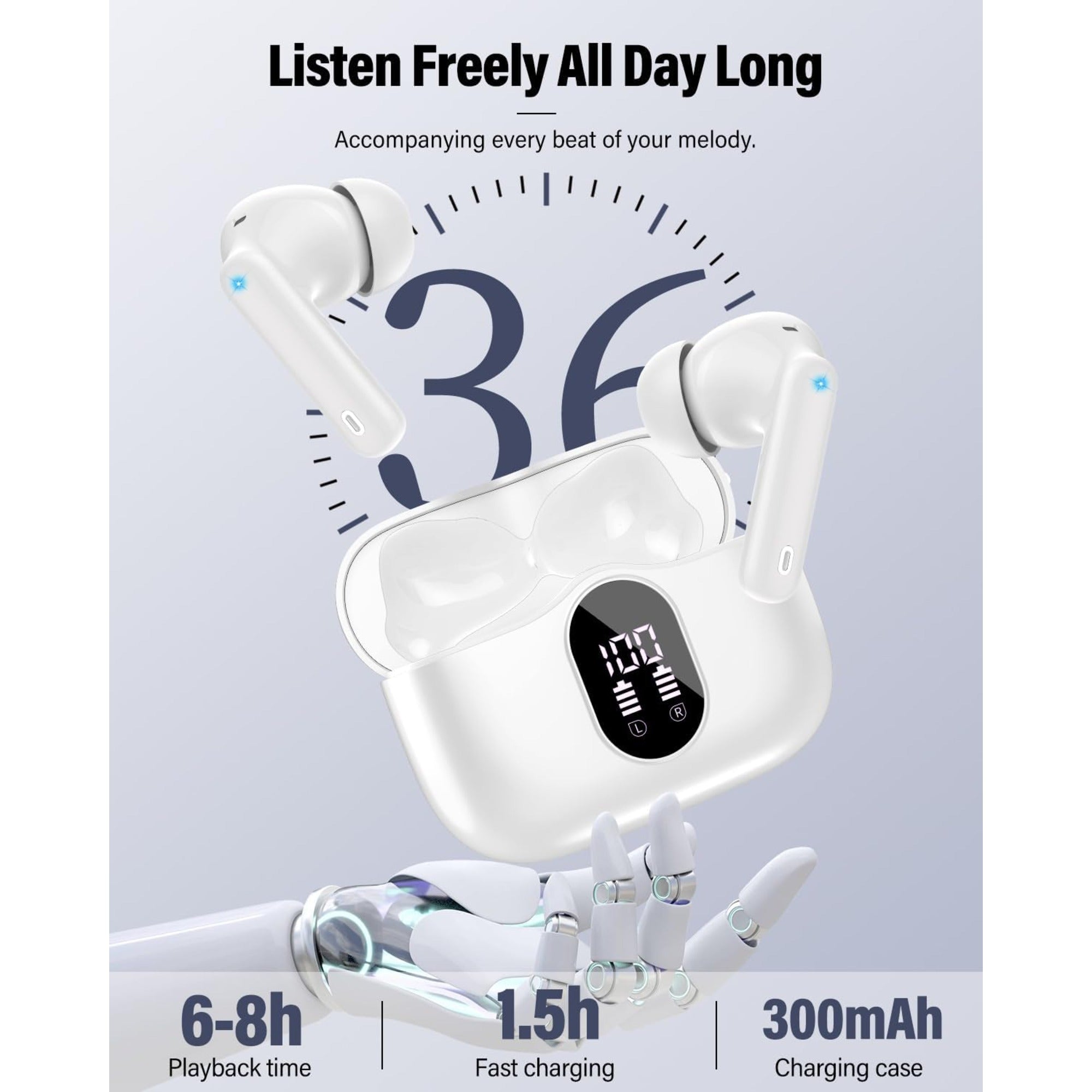 EARSOLE Noise Cancelling Wireless Earbuds Series 122 image 5
