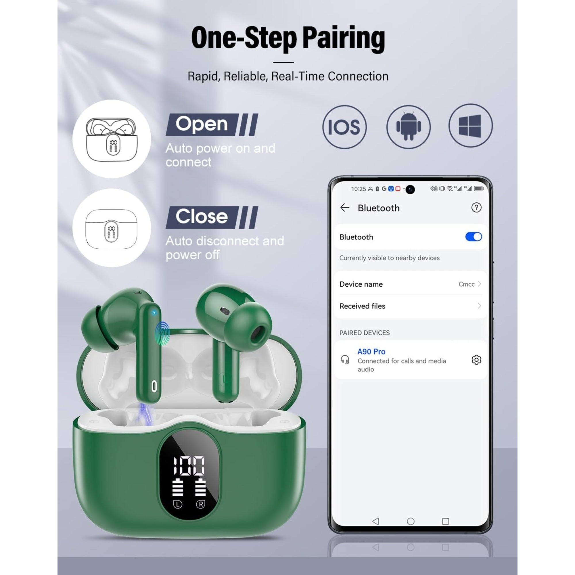 EARSOLE Noise Cancelling Wireless Earbuds Series 124 image 5