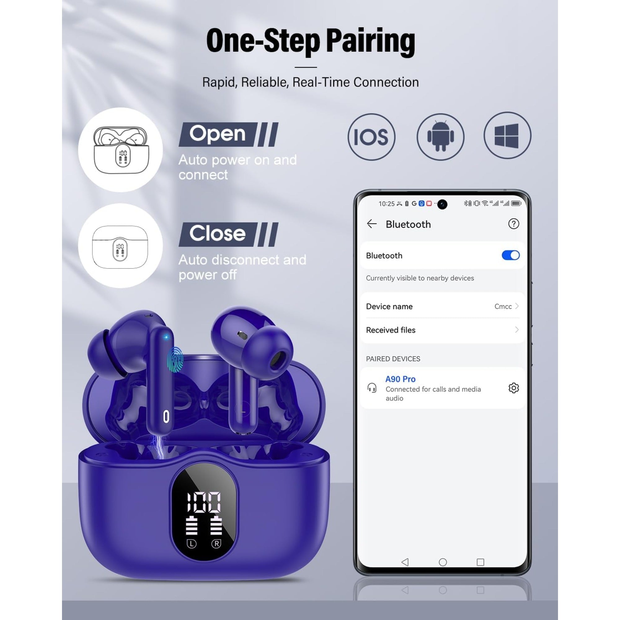 EARSOLE Noise Cancelling Wireless Earbuds Series 125 image 5