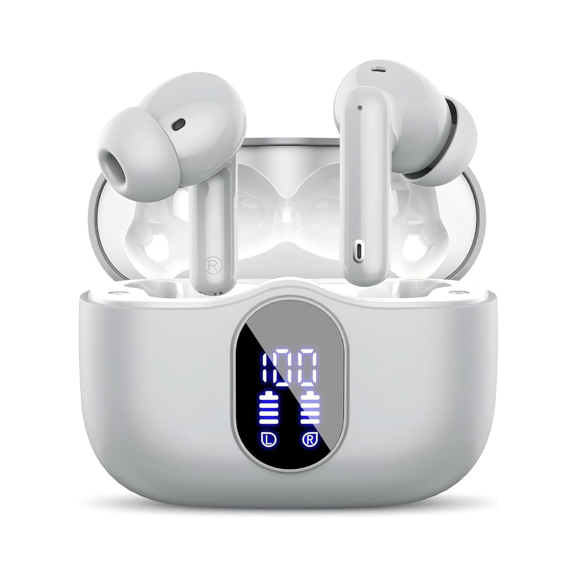 EARSOLE Noise Cancelling Wireless Earbuds Series 126 white background main