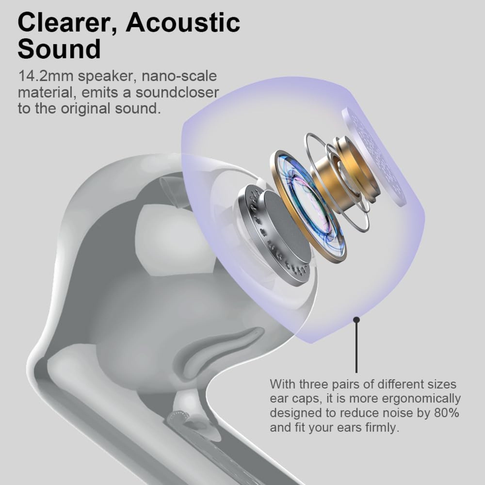 EARSOLE Noise Cancelling Wireless Earbuds Series 126 — alternate view