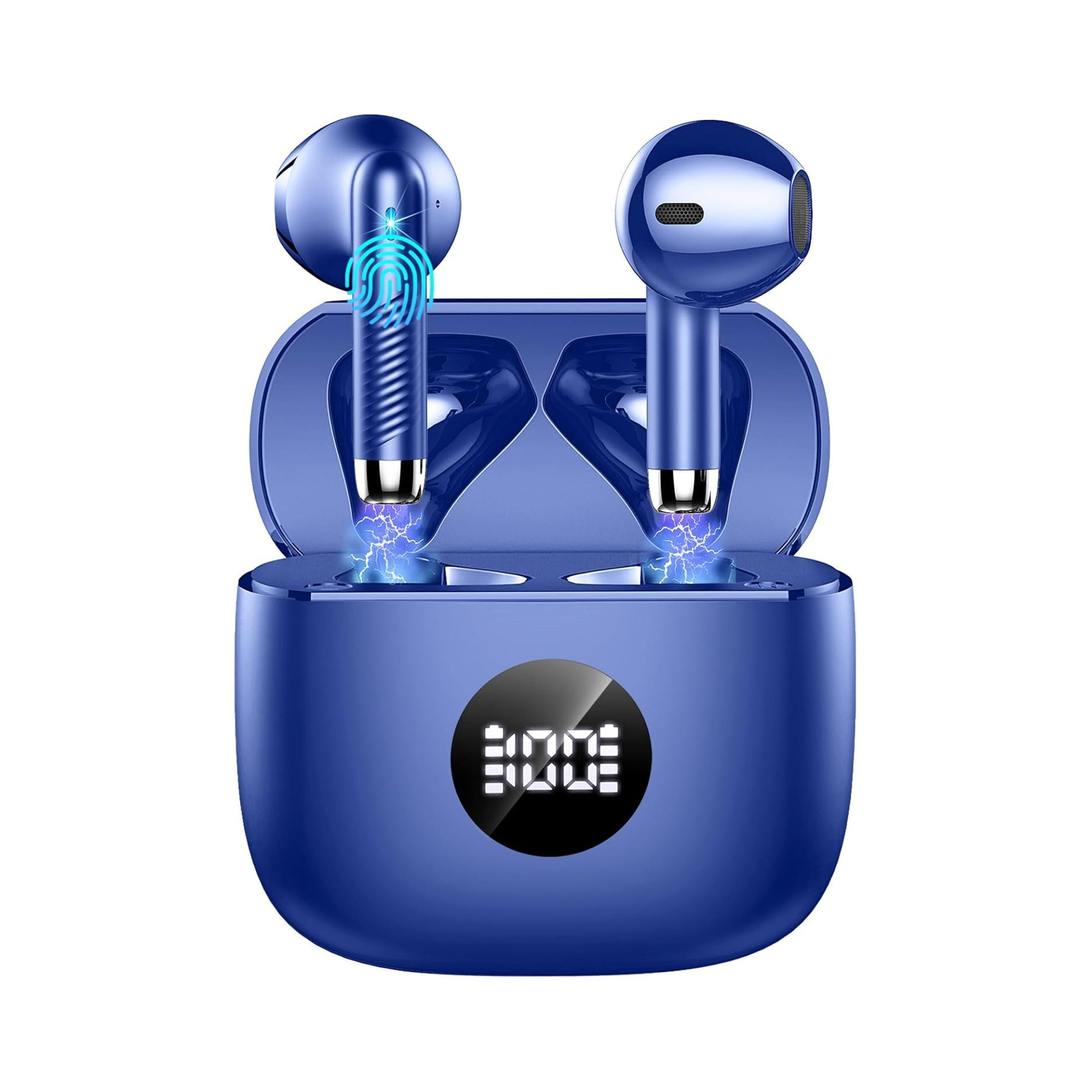 EARSOLE LED Display Wireless Earbuds Series 143 pure white background main product photo
