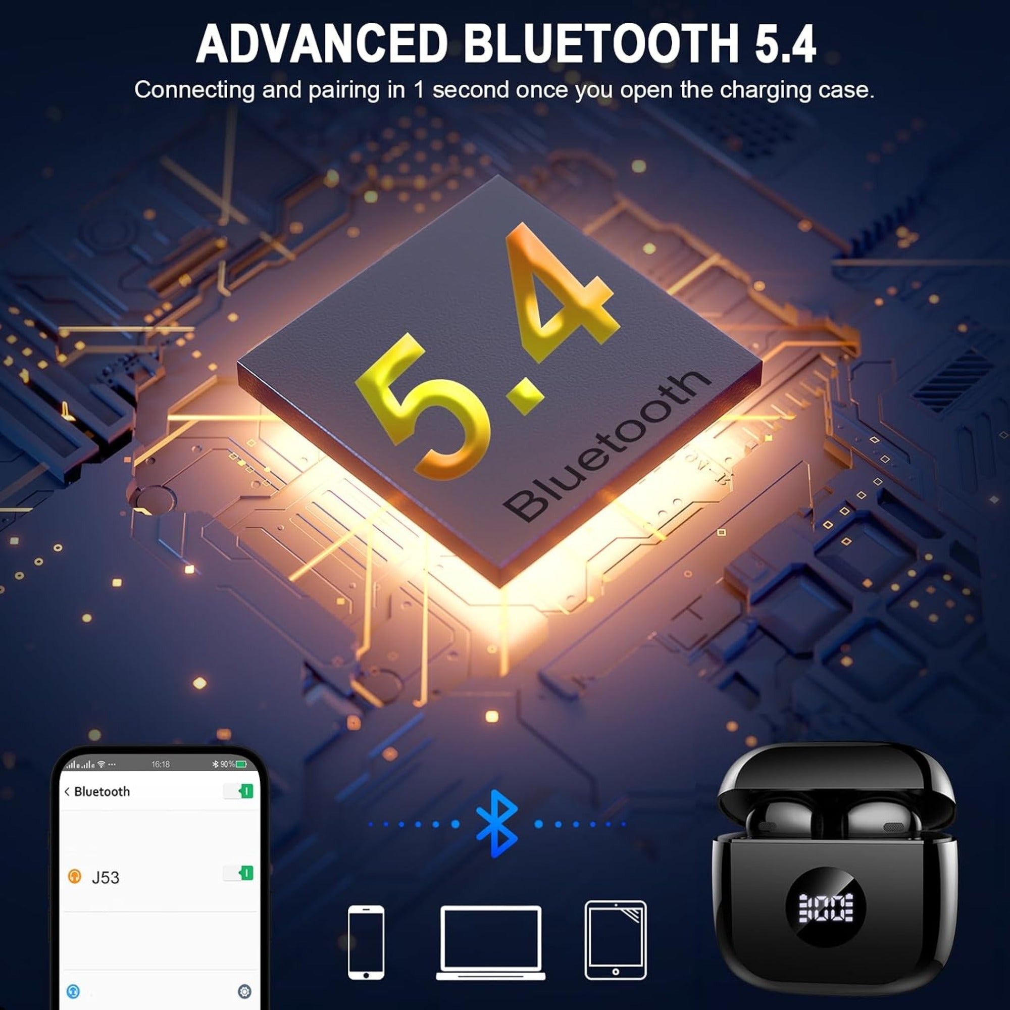 EARSOLE LED Display Wireless Earbuds Series 145 product image 3