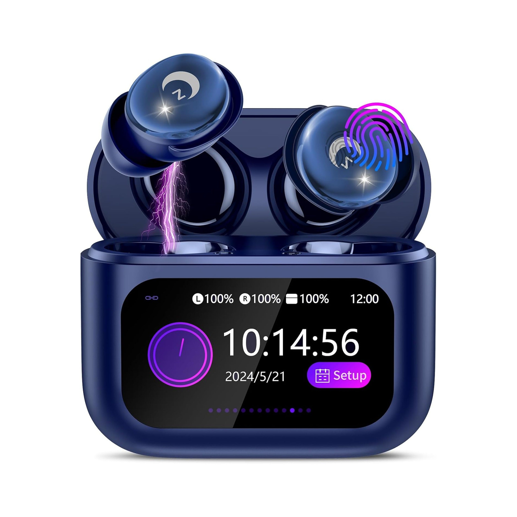 EARSOLE True Wireless Earbuds Series 166 pure white background main product photo