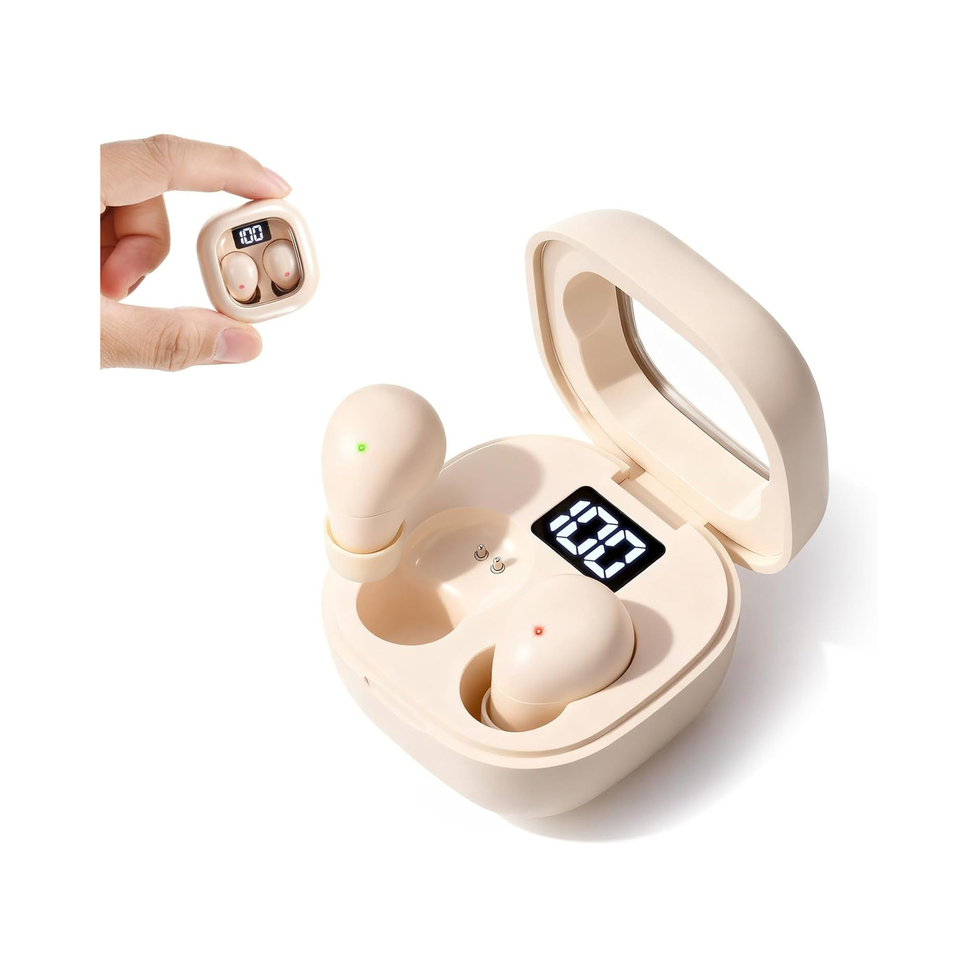 EARSOLE True Wireless Earbuds Series 168 pure white background main product photo