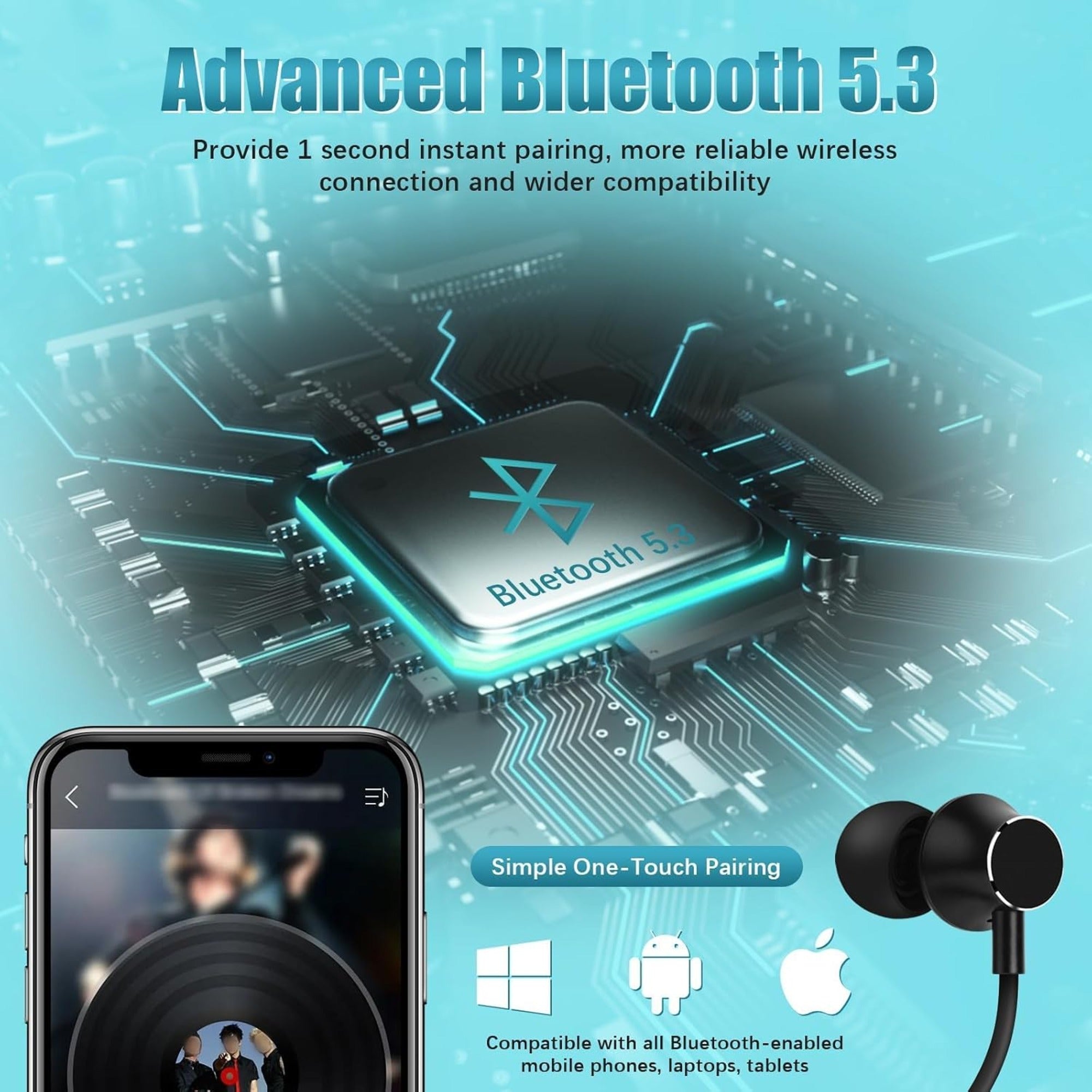 EARSOLE Bluetooth Neckband Earphones Series 173 product image 3