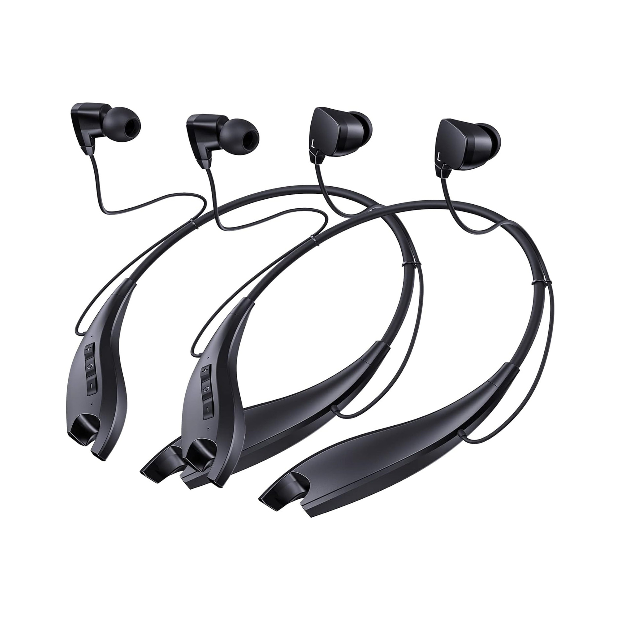 EARSOLE Bluetooth Neckband Earphones Series 174 pure white background main product photo