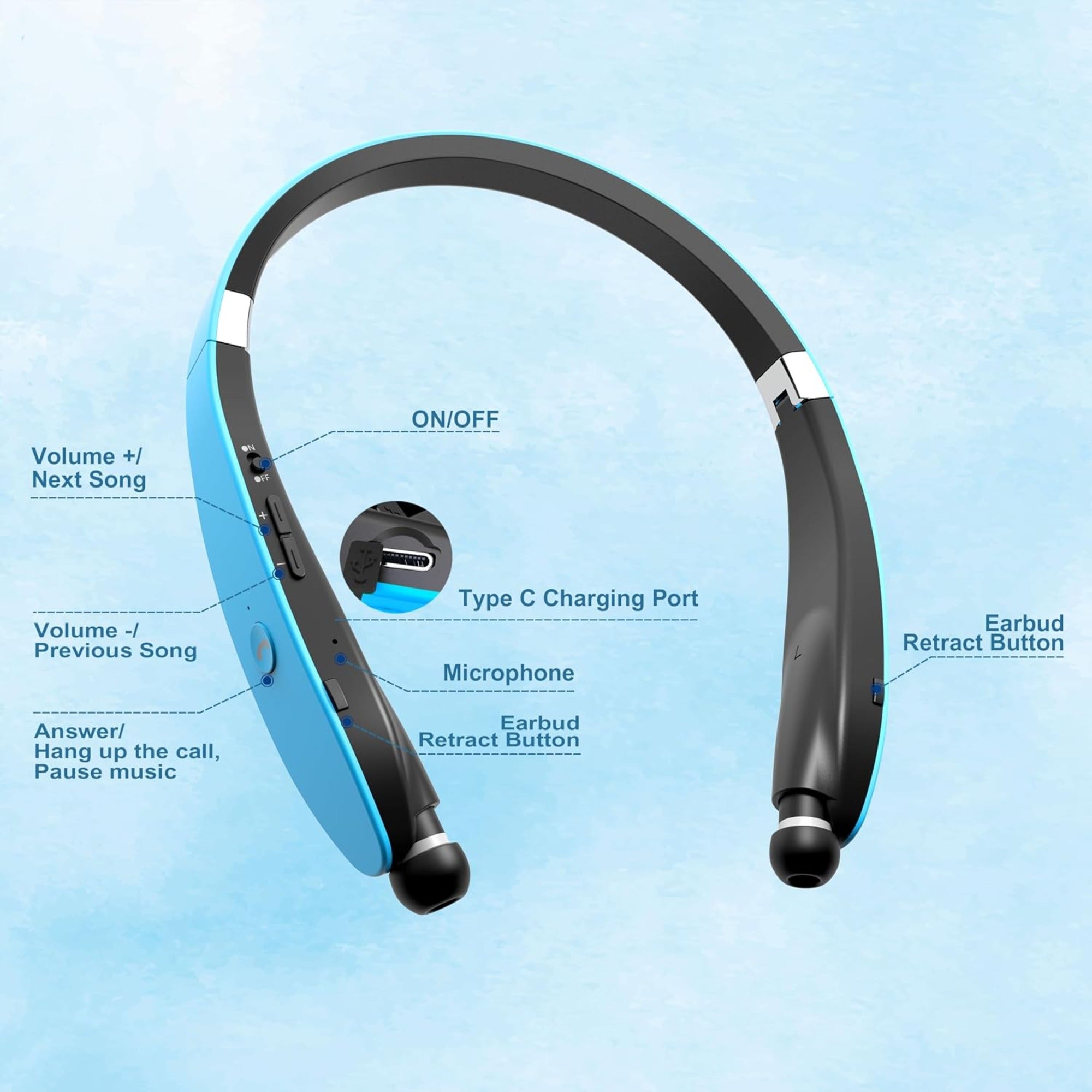 EARSOLE Bluetooth Neckband Earphones Series 175 — alternate view
