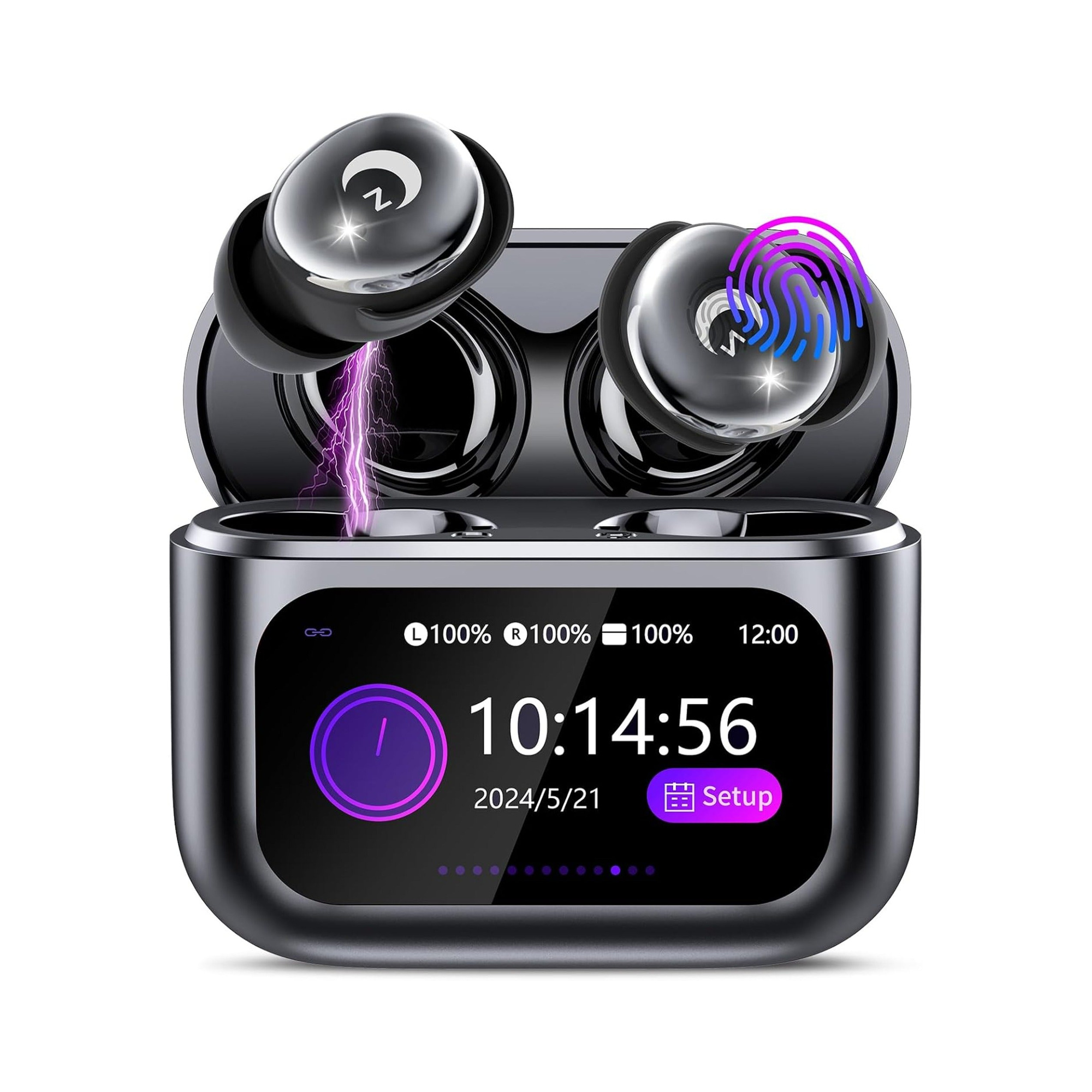 EARSOLE Sleep Wireless Earbuds Series 182 pure white background main product photo