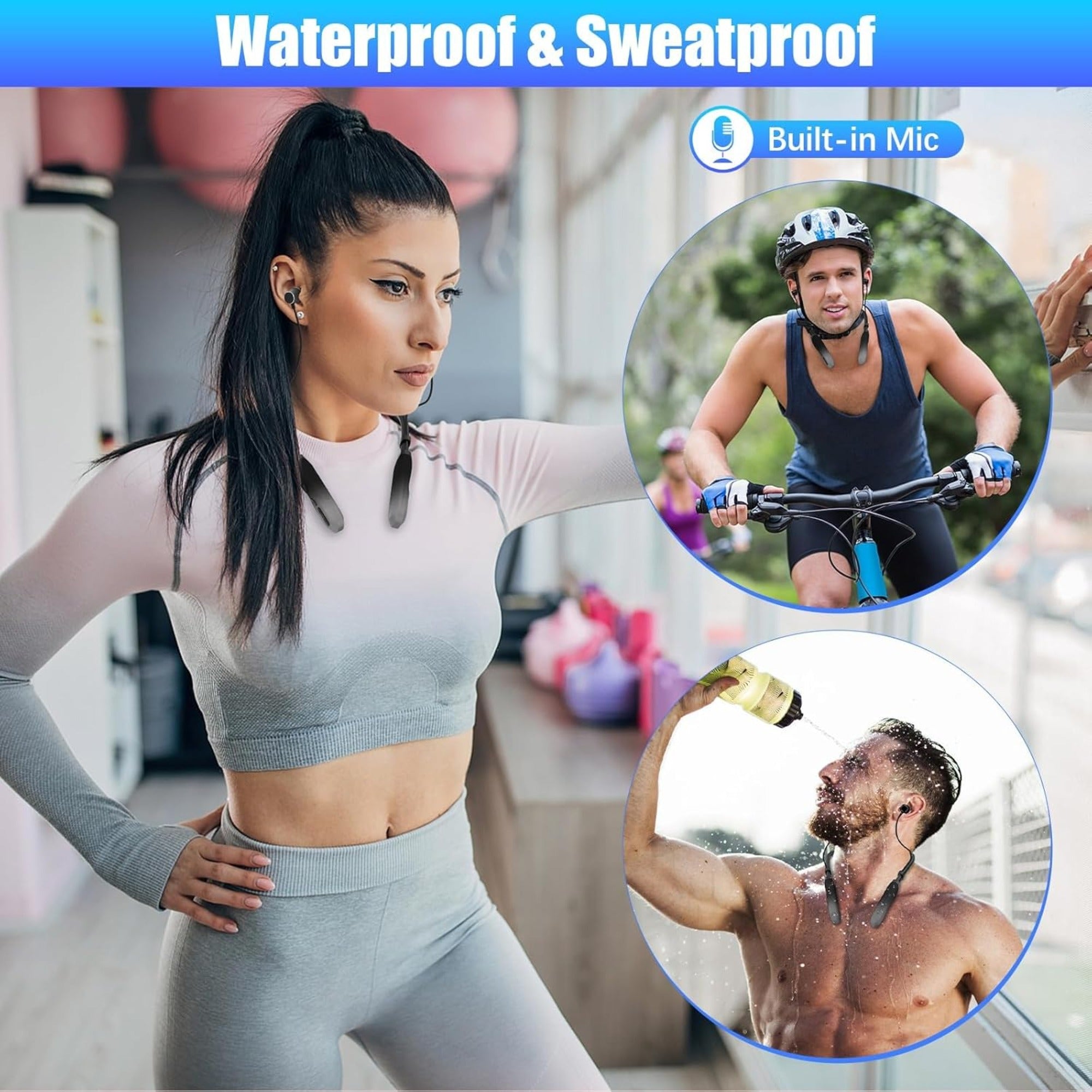 EARSOLE Bluetooth Neckband Wireless Earphones product image 3