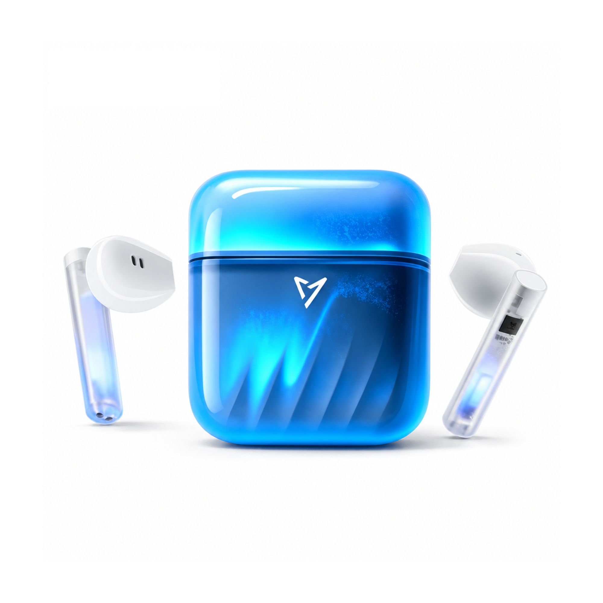 EARSOLE Glow Wireless Earbuds with Luminous Quicksand Case — Bluetooth 5.4