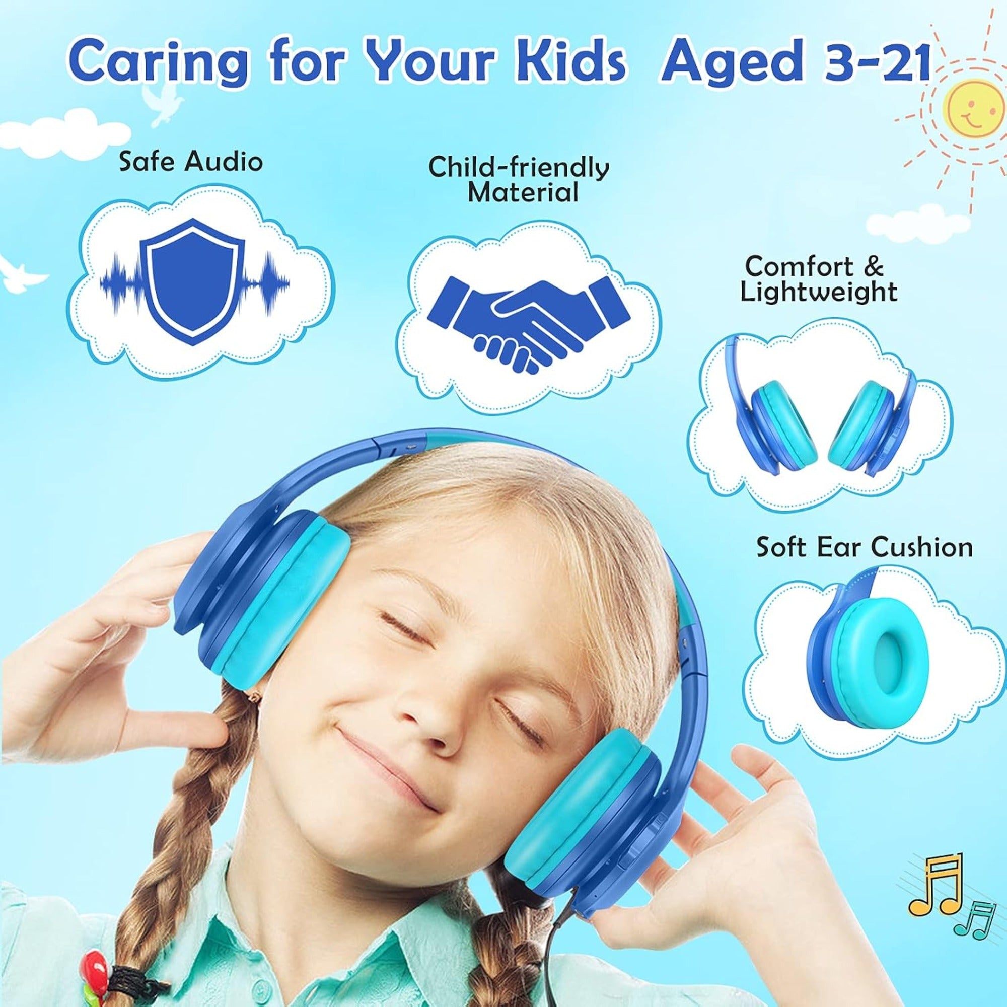 EARSOLE Kids Volume-Limited Wireless Headphones product image 6
