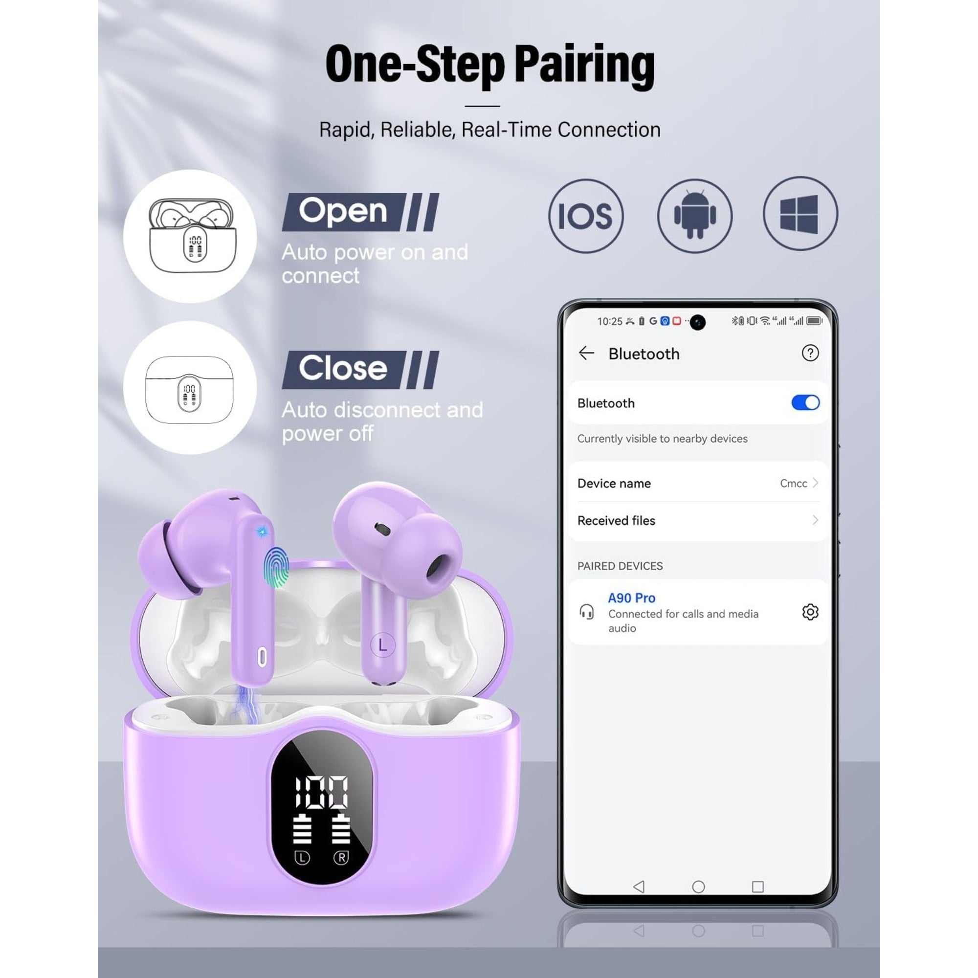 EARSOLE Noise Cancelling True Wireless Earbuds product image 5
