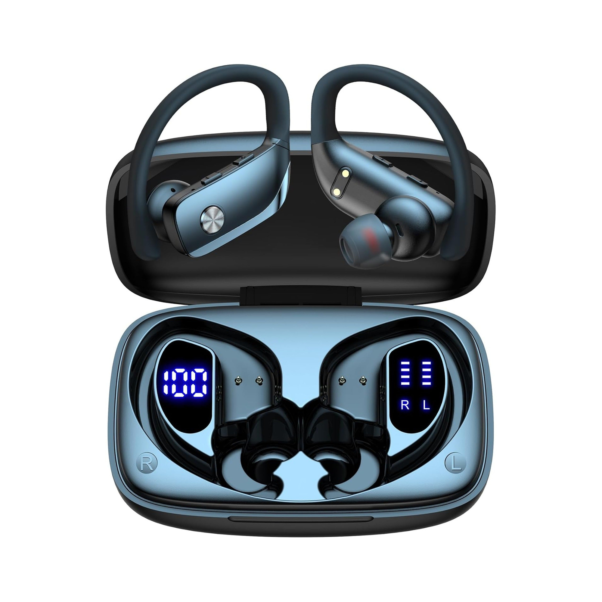 EARSOLE Sport Ear-Hook Wireless Earbuds white background main product photo