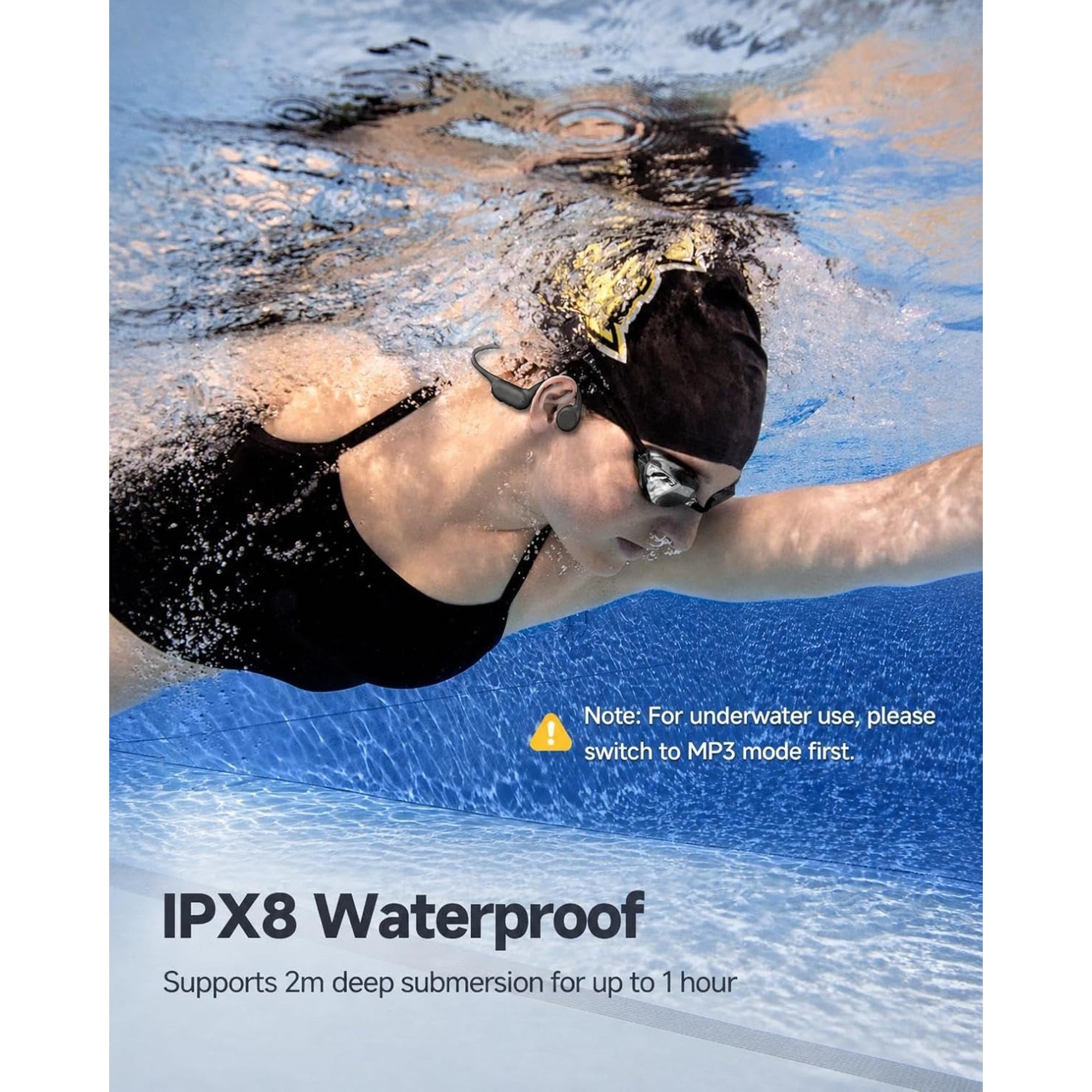EARSOLE Waterproof Swimming Headphones — alternate view