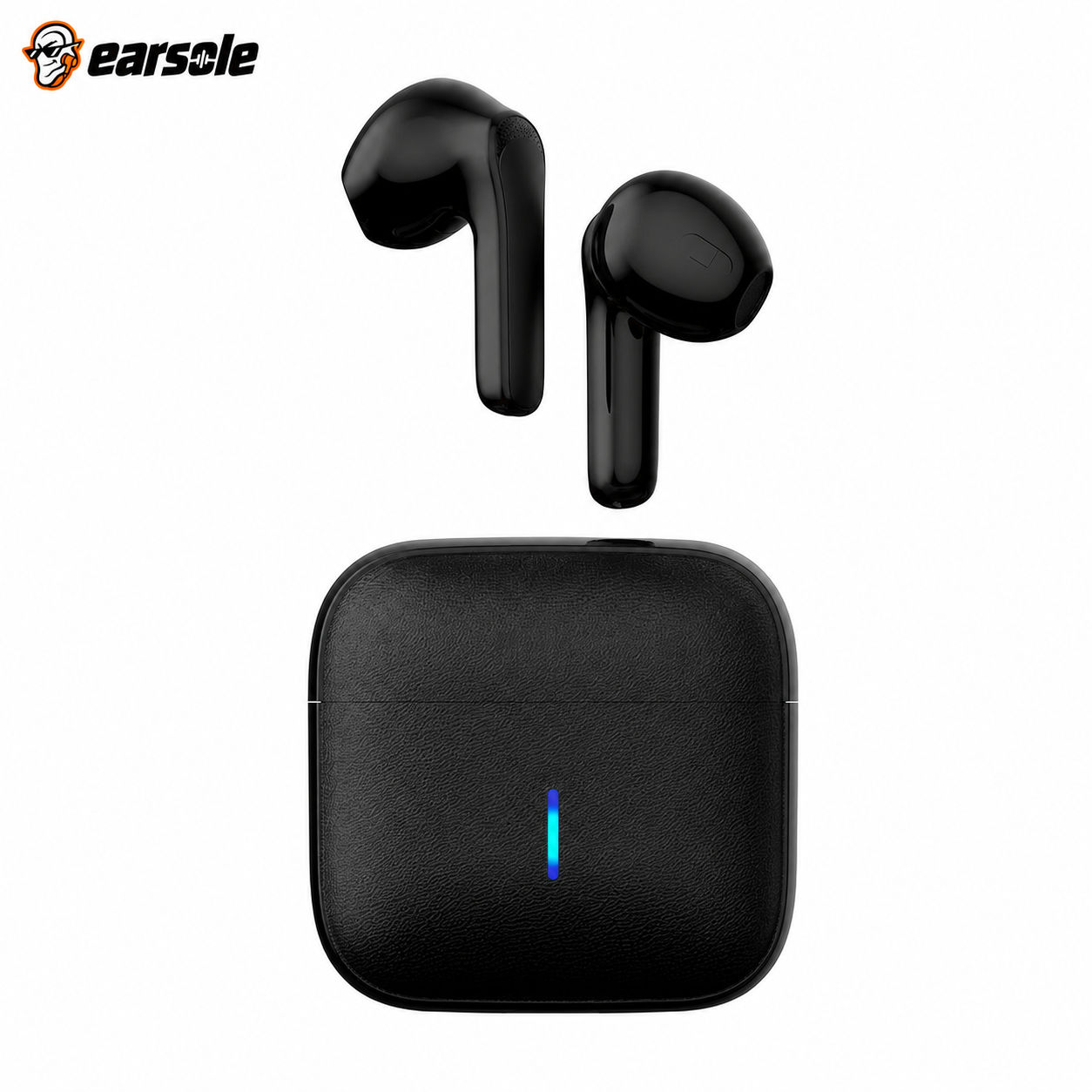 EARSOLE semi-in-ear wireless earbuds with charging case