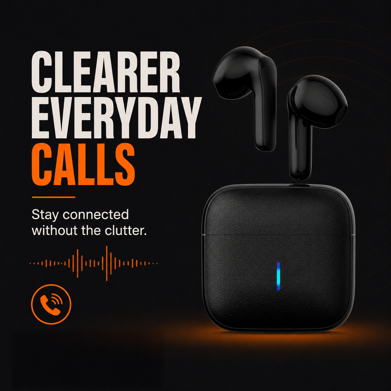 Bluetooth earbuds with microphone for clear everyday calls