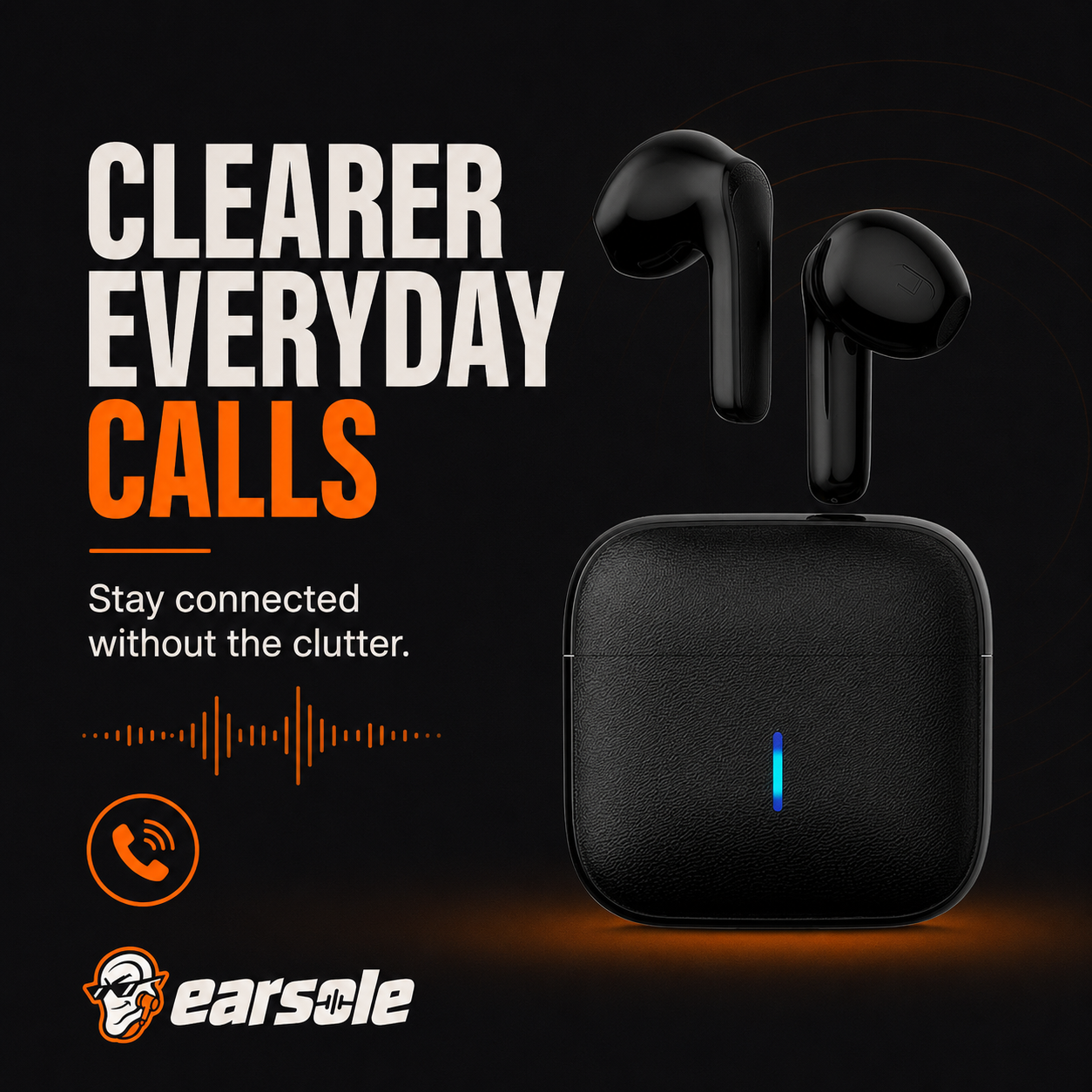 Bluetooth earbuds with microphone for clear everyday calls